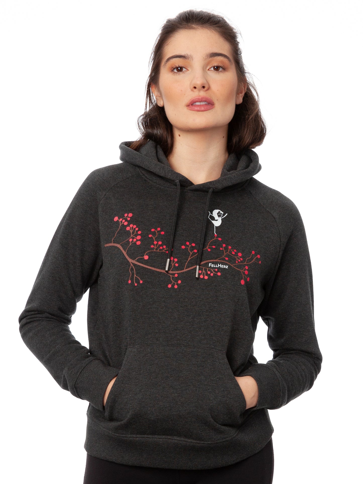 Asana Girl Hoodie dark heather gray