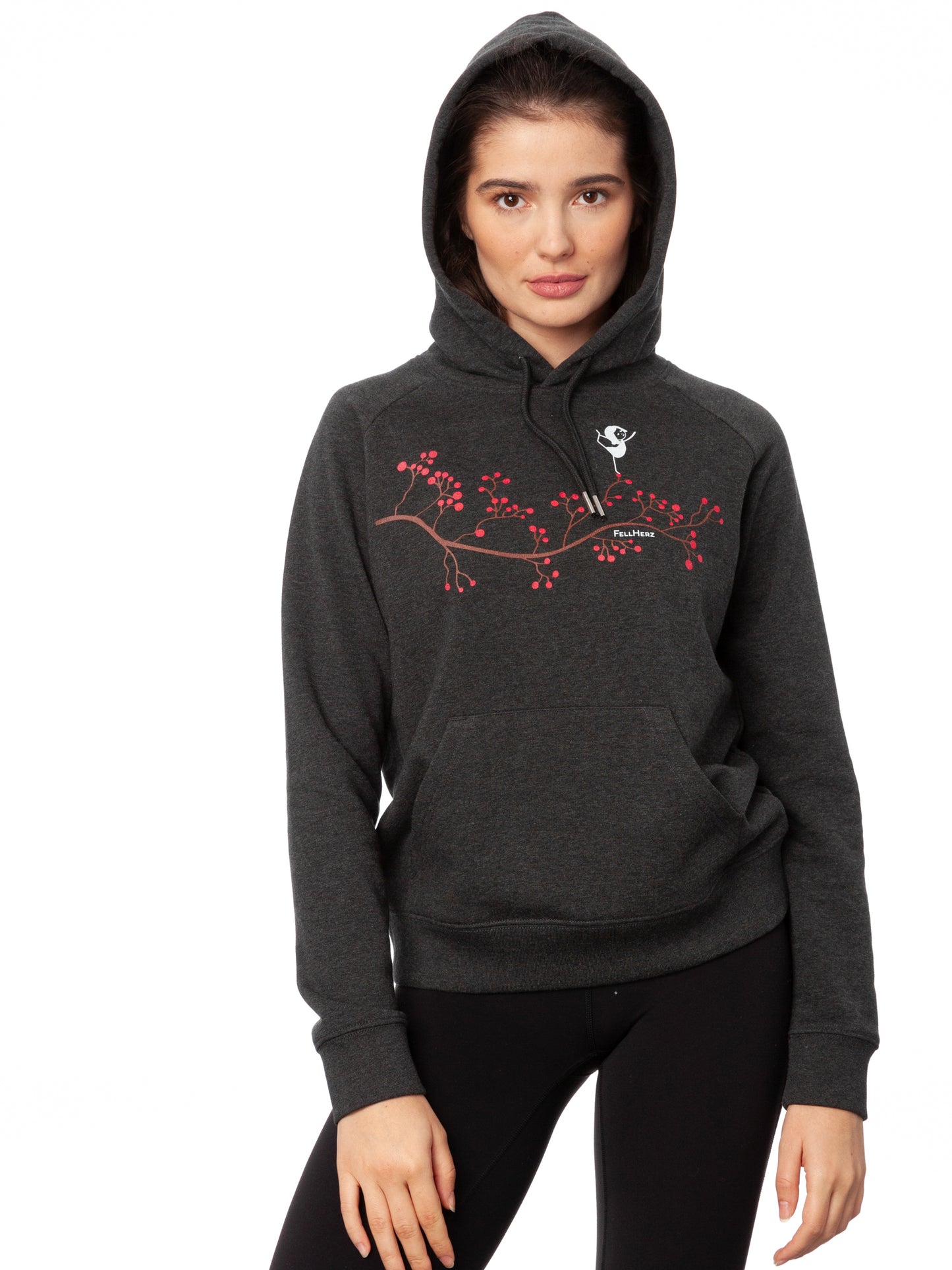 Asana Girl Hoodie dark heather gray