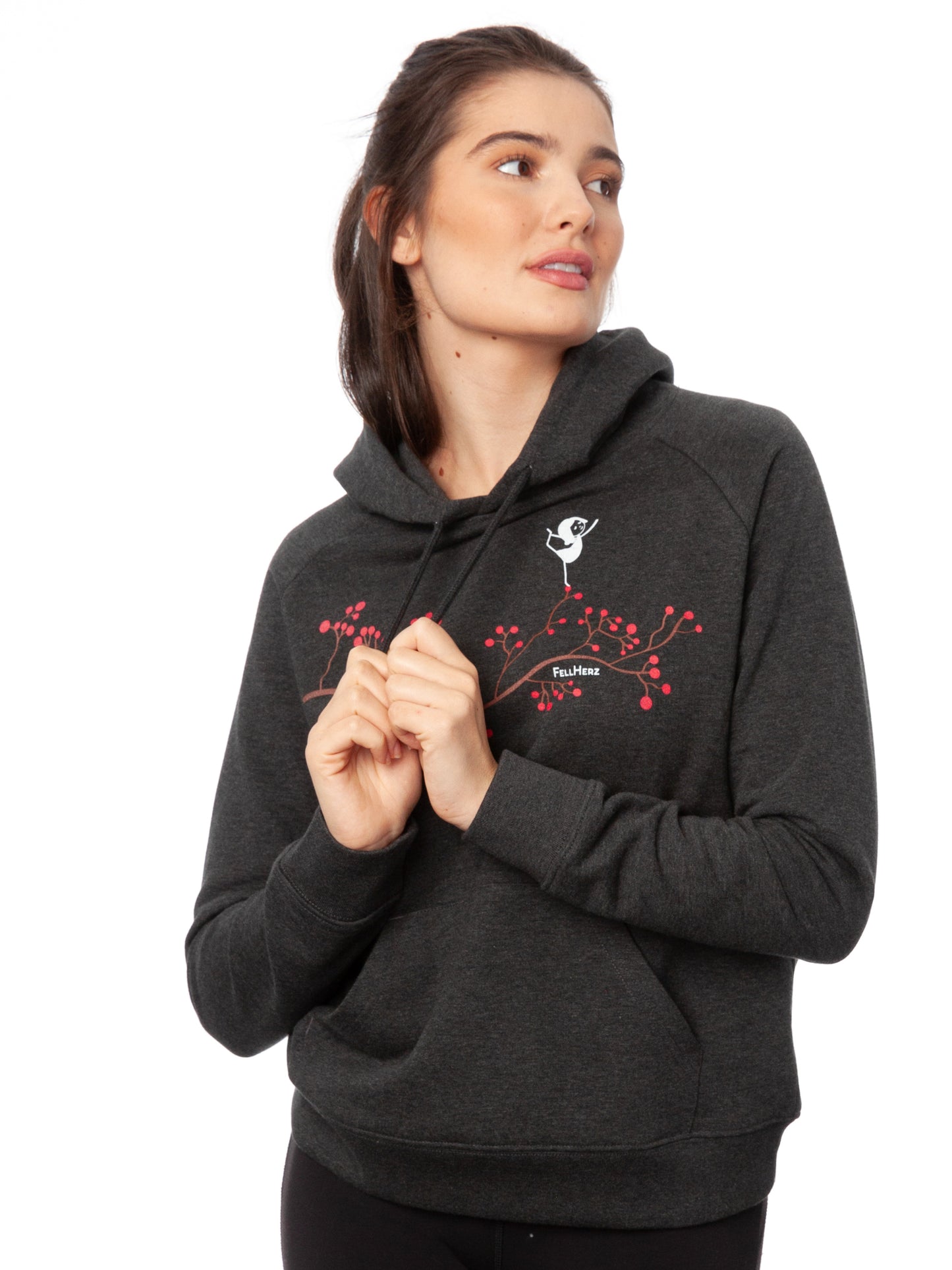 Asana Girl Hoodie dark heather gray