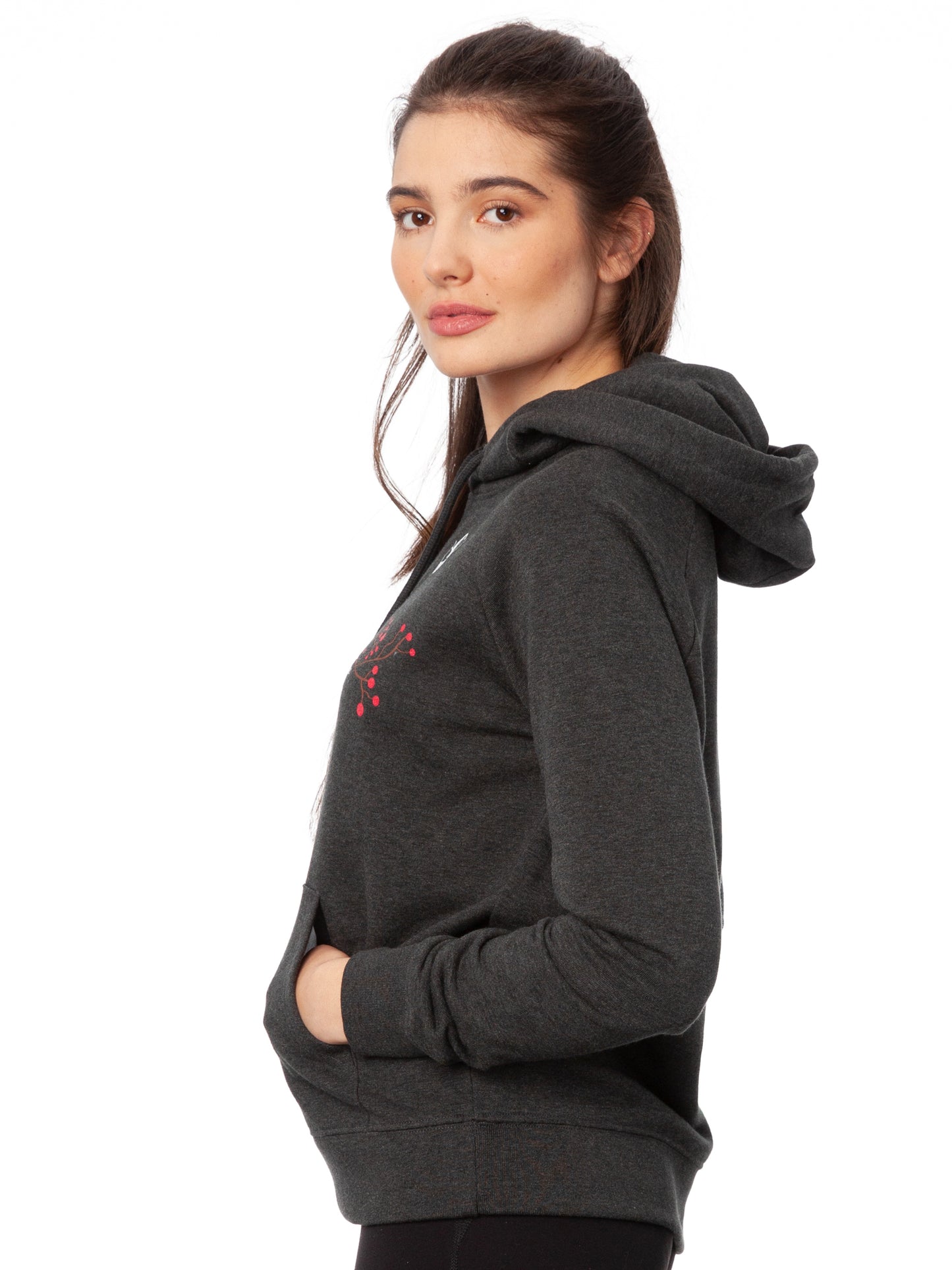 Asana Girl Hoodie dark heather gray