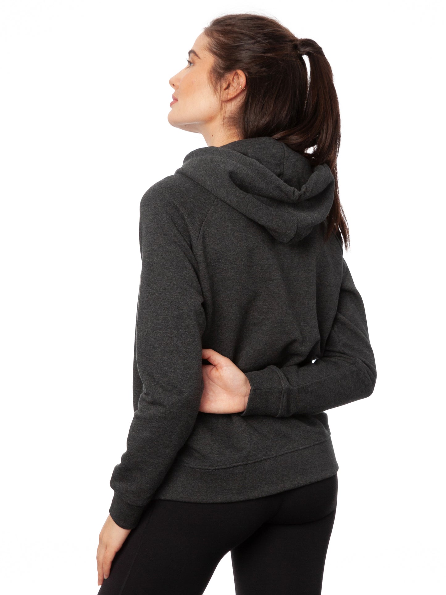 Asana Girl Hoodie dark heather gray