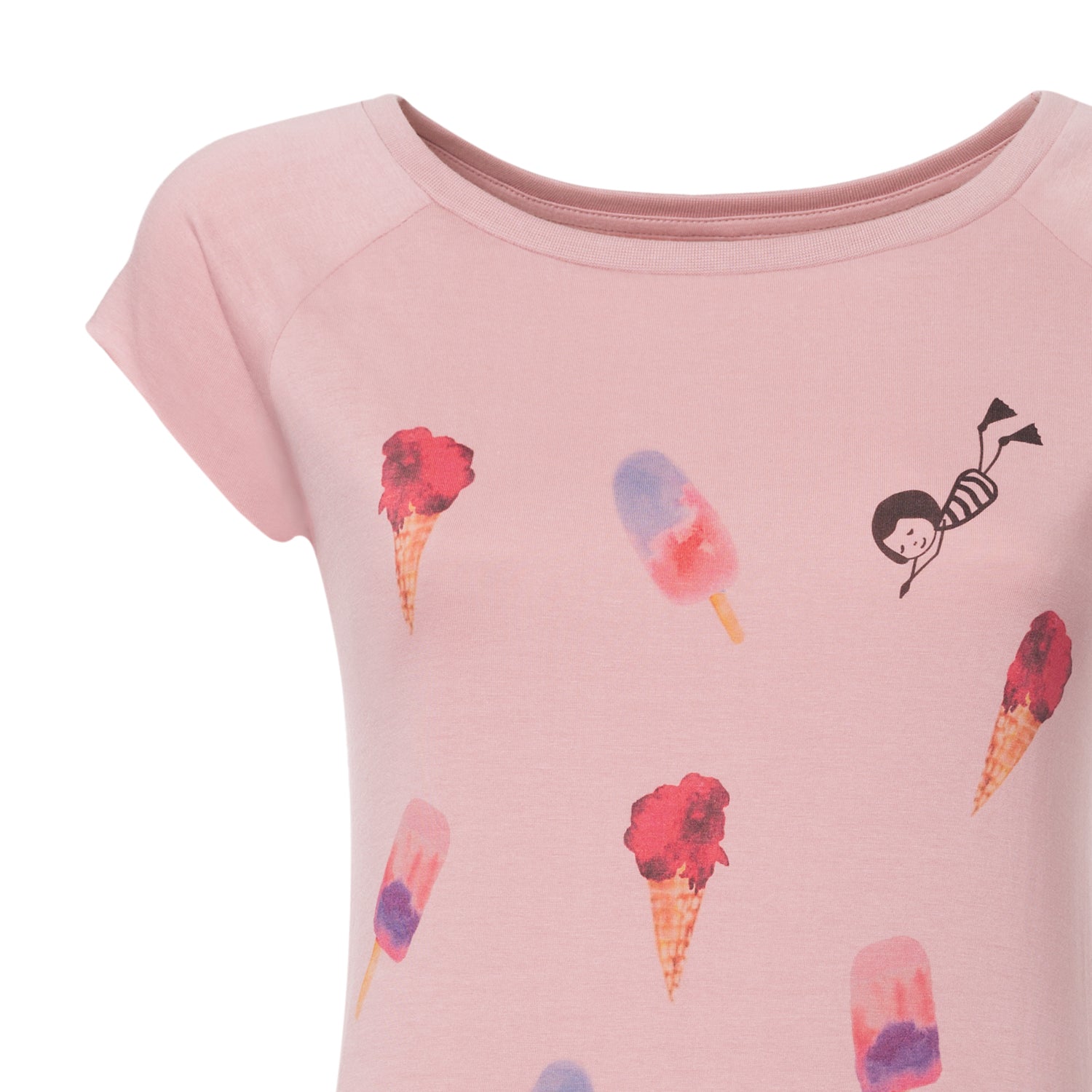 Cap Sleeve T-Shirt Freisteller Ärmelansicht