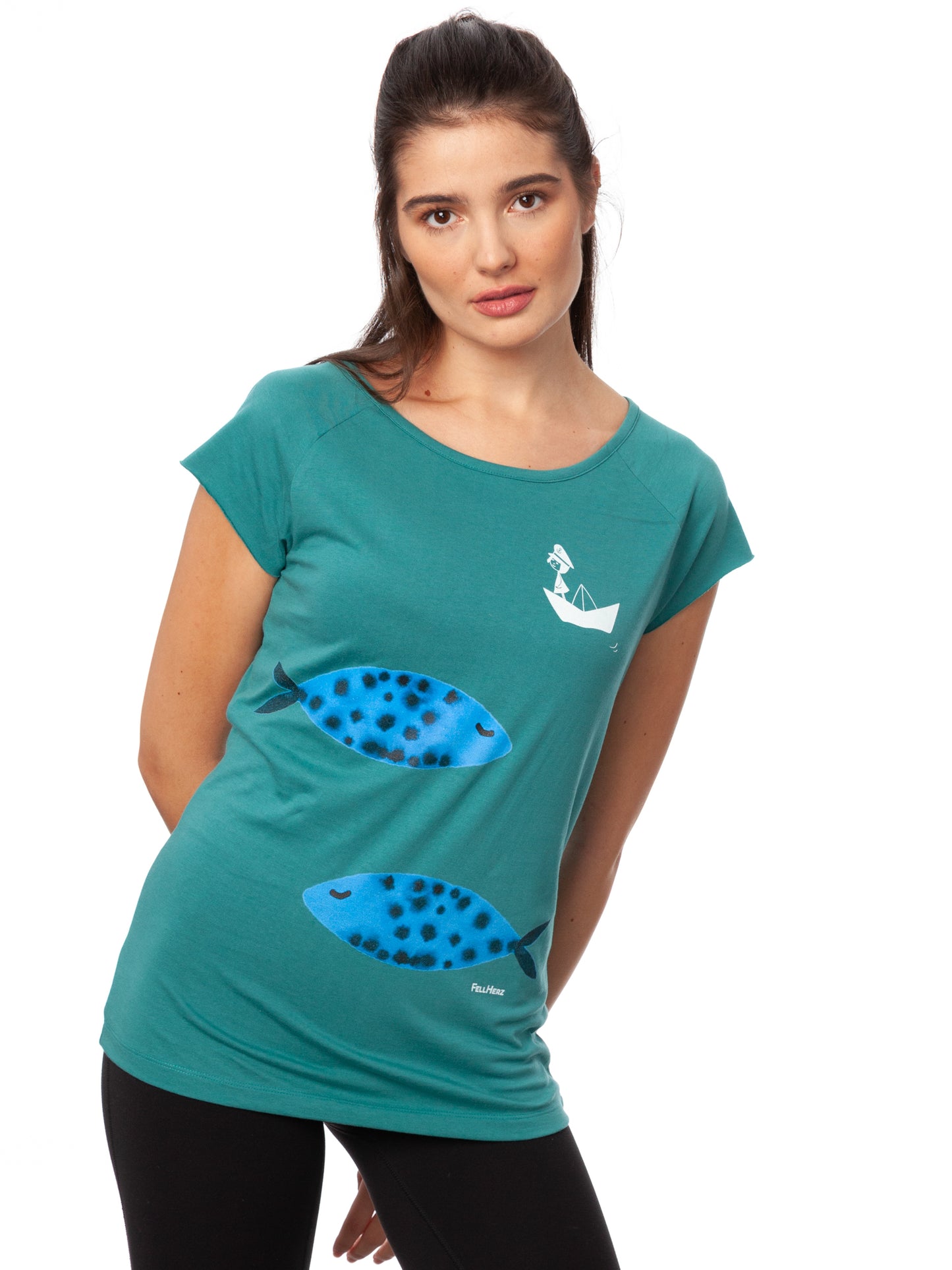 La Capitana Cap Sleeve young green