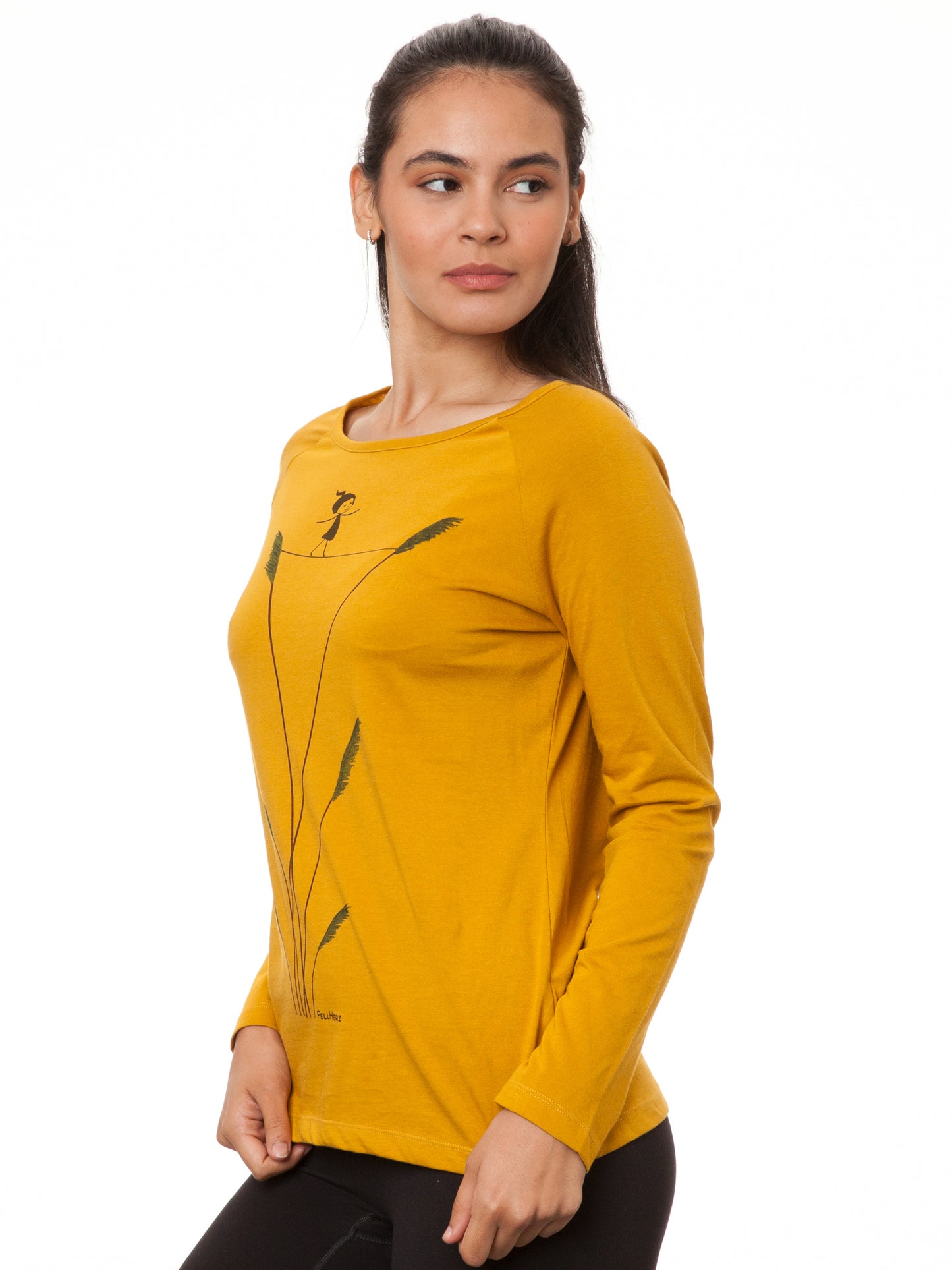 Raglan Longsleeve Seiltanz harvest gold