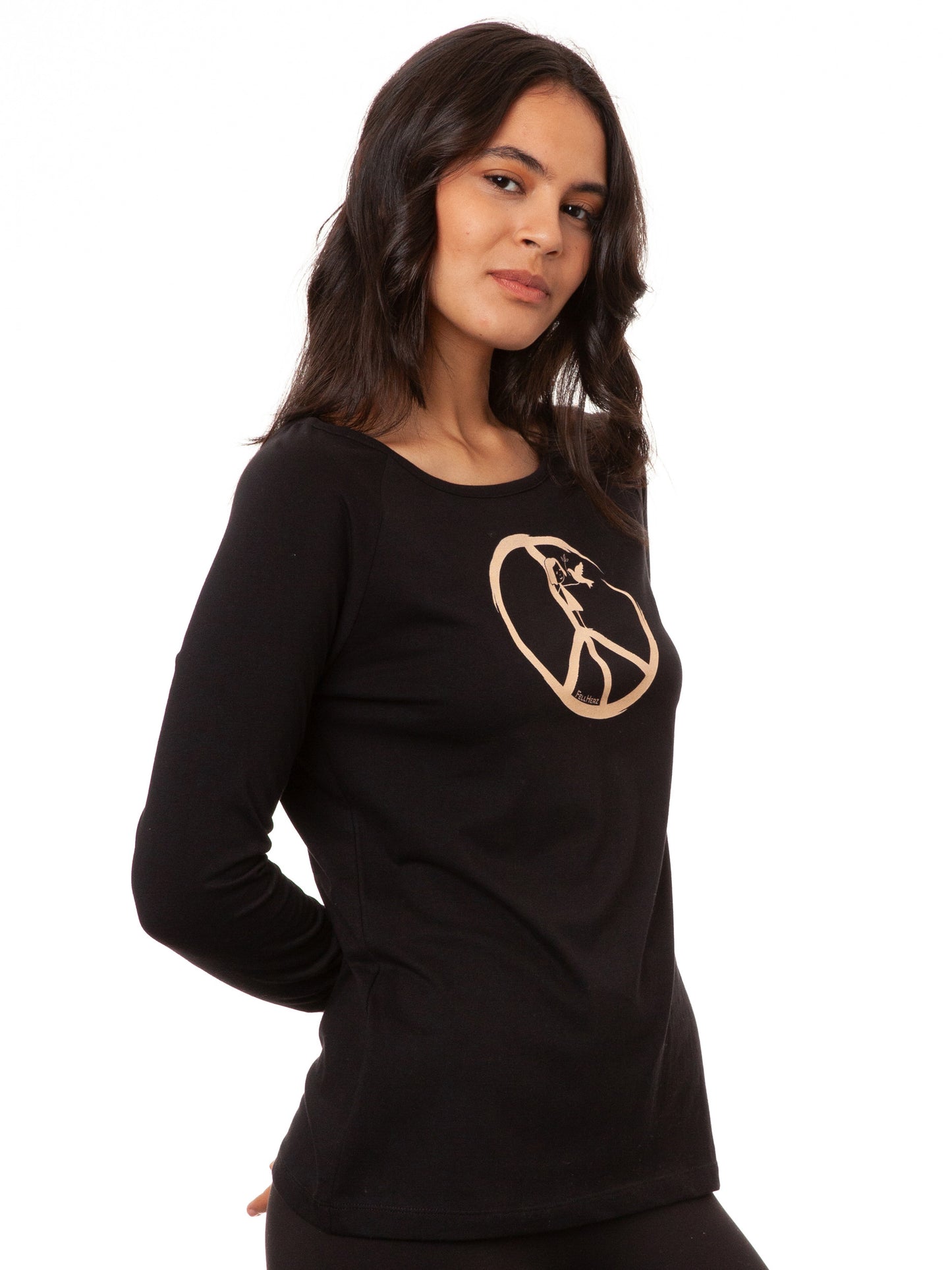 Raglan Longsleeve Peace black
