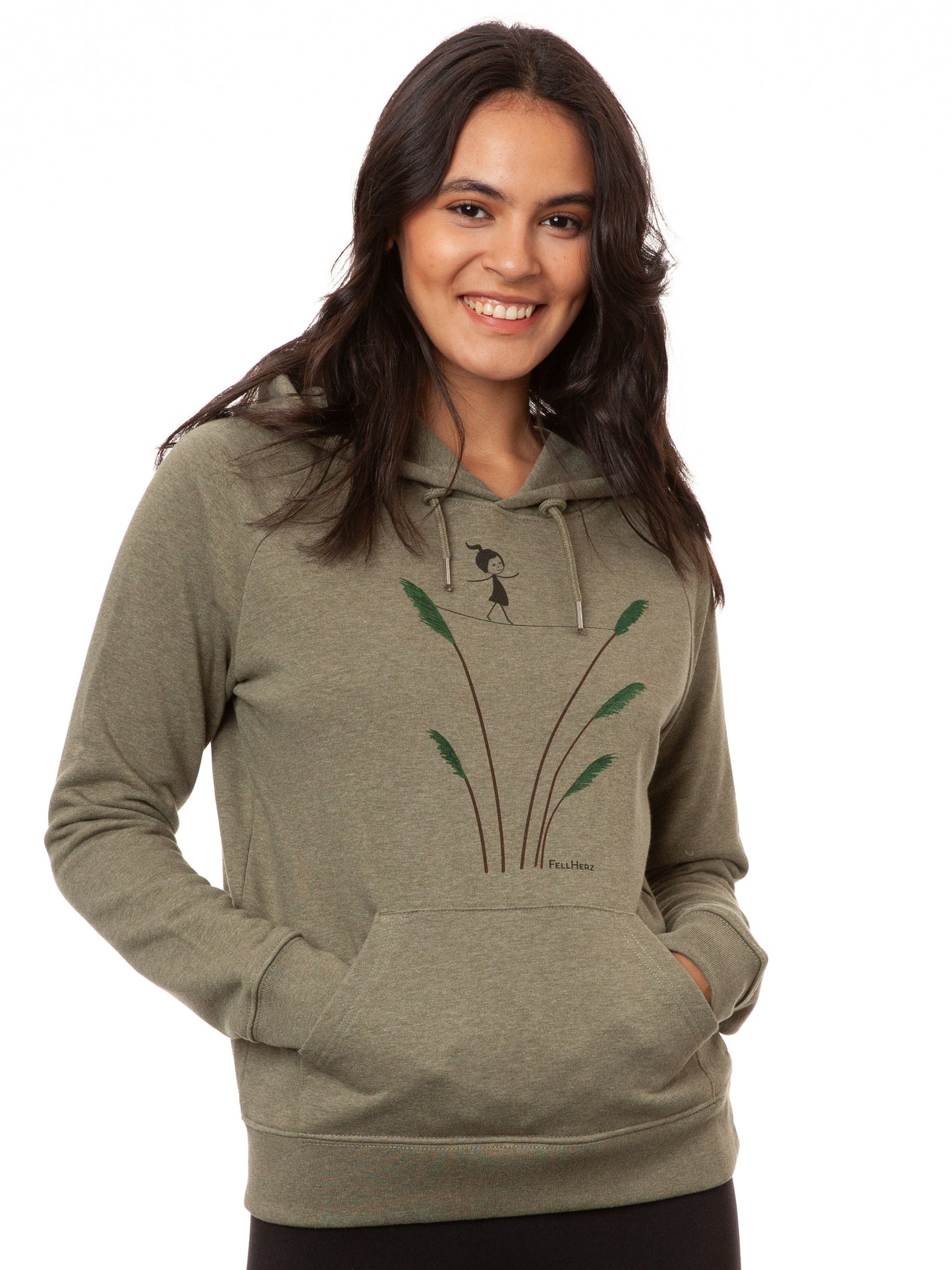 Seiltanz Hoodie heather khaki