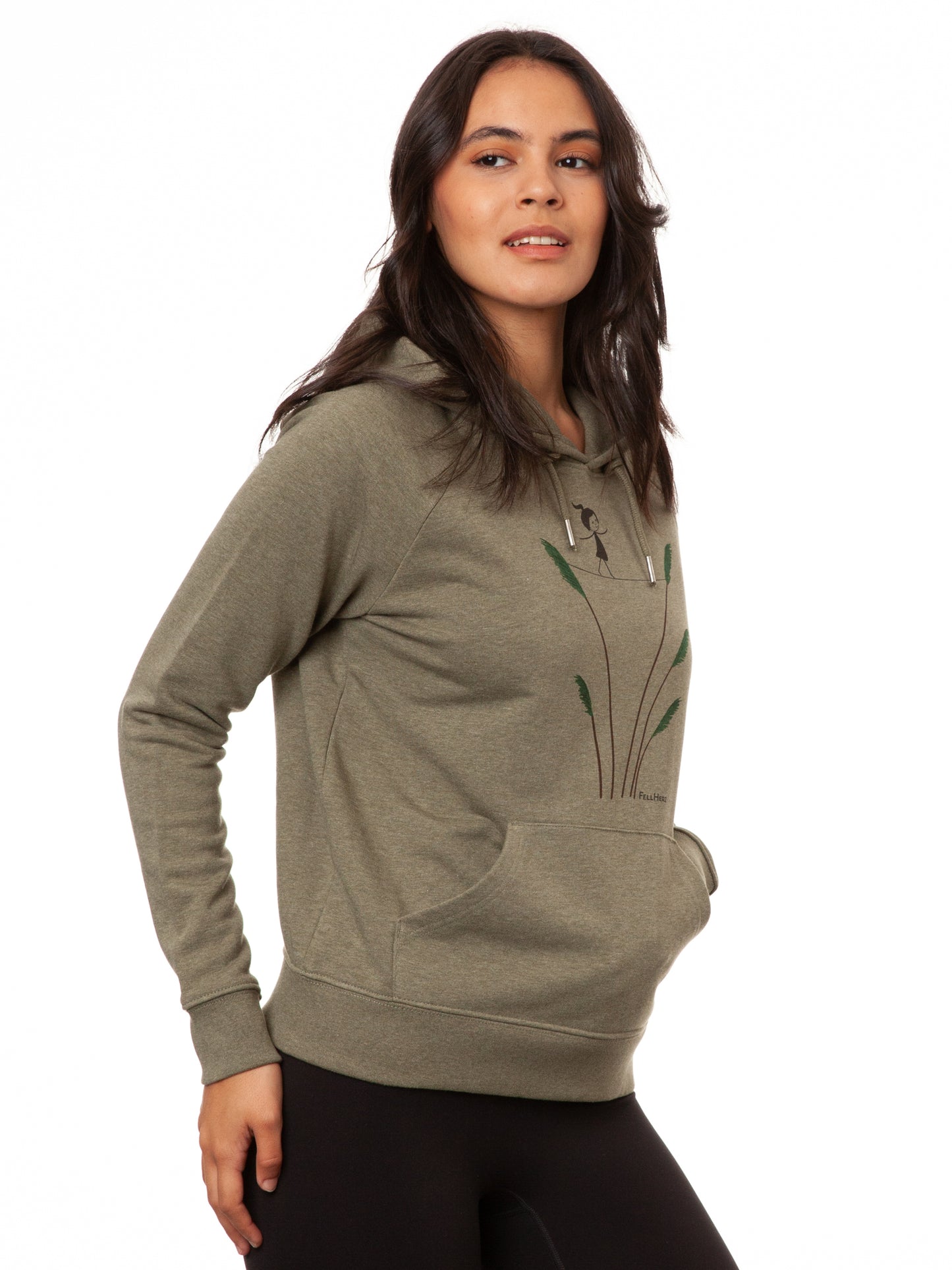 Seiltanz Hoodie heather khaki