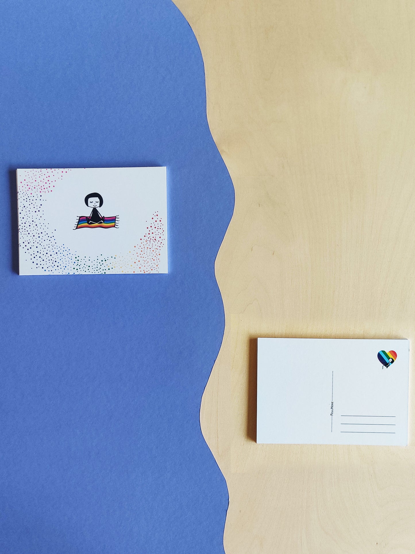 FellHerz Rainbow Postcard Set