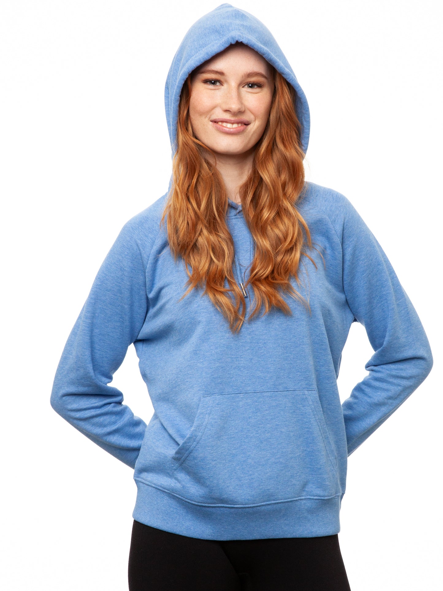 Hoodie Blue melange