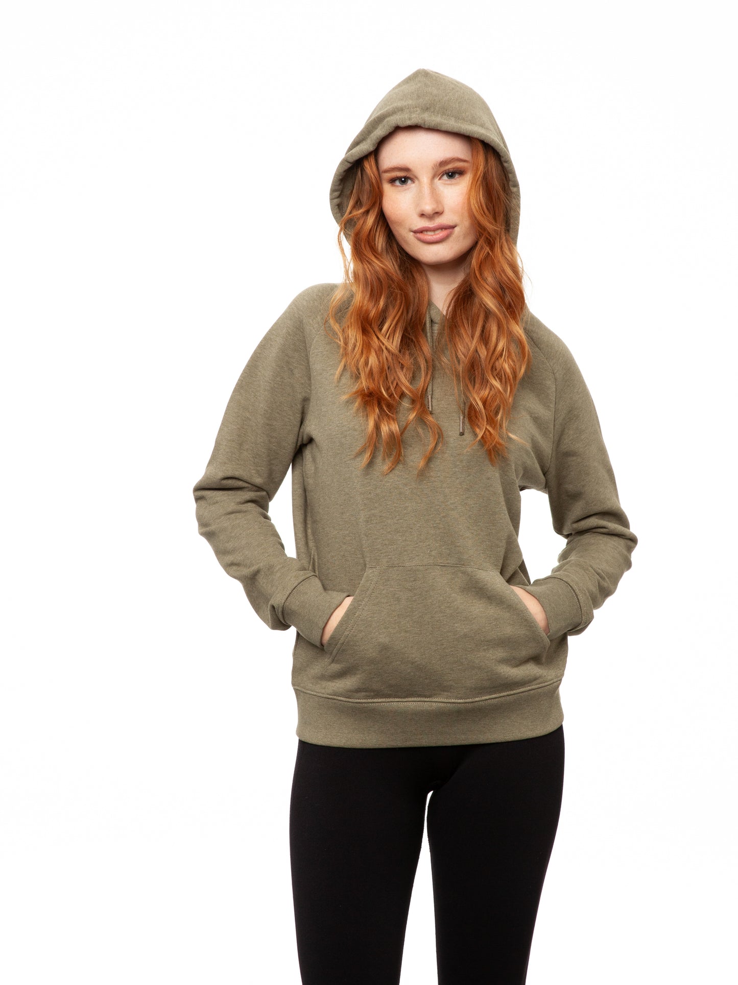 Hoodie Heather Khaki