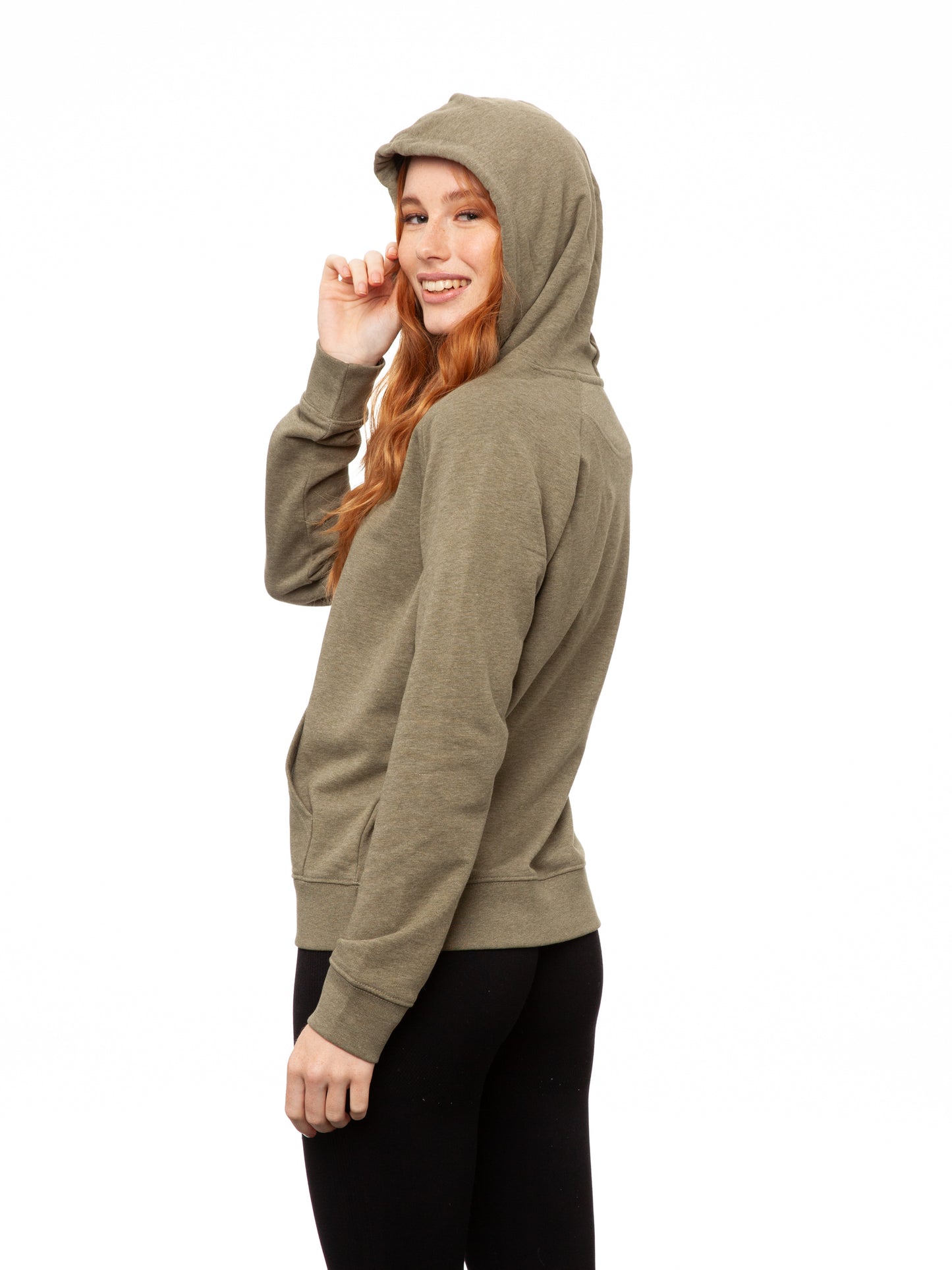 Hoodie Heather Khaki