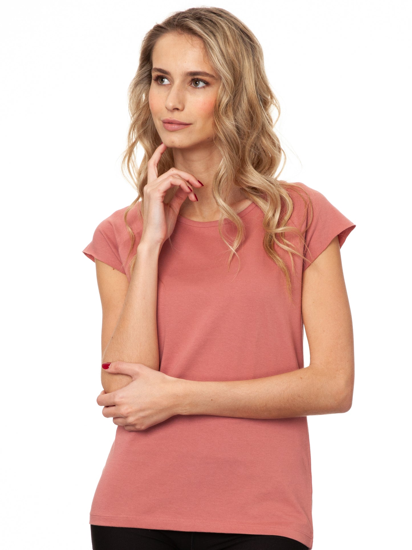 Cap Sleeve dusty rose