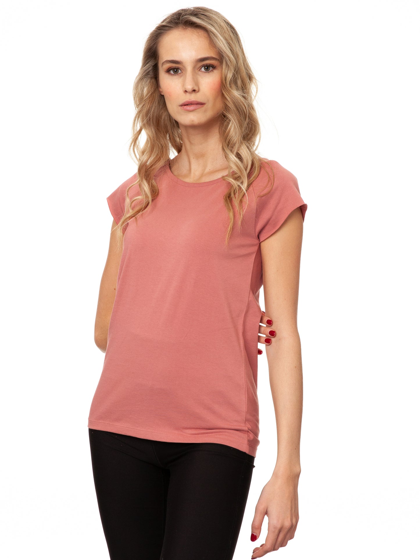 Cap Sleeve dusty rose