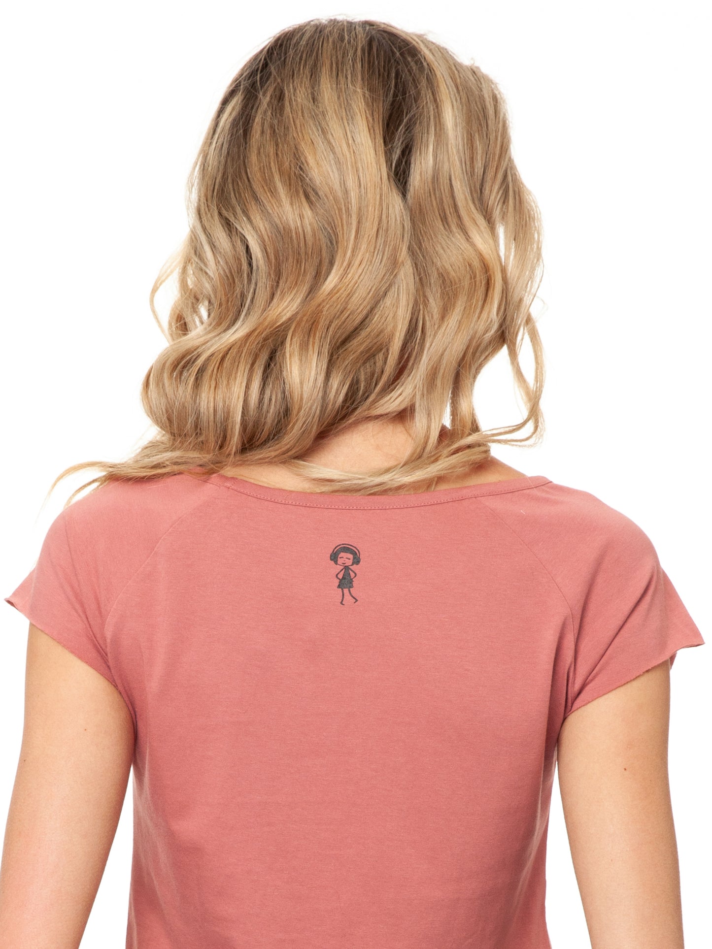 Bicycle Girl Cap Sleeve dusty rose