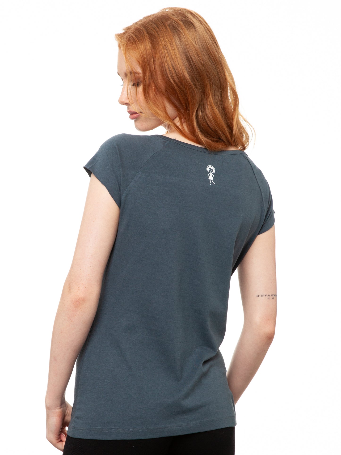 Bicycle Girls Cap Sleeve thundercloud