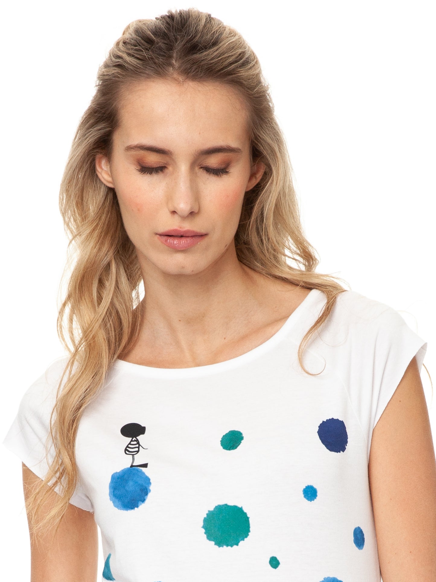 Whale Song Cap Sleeve white