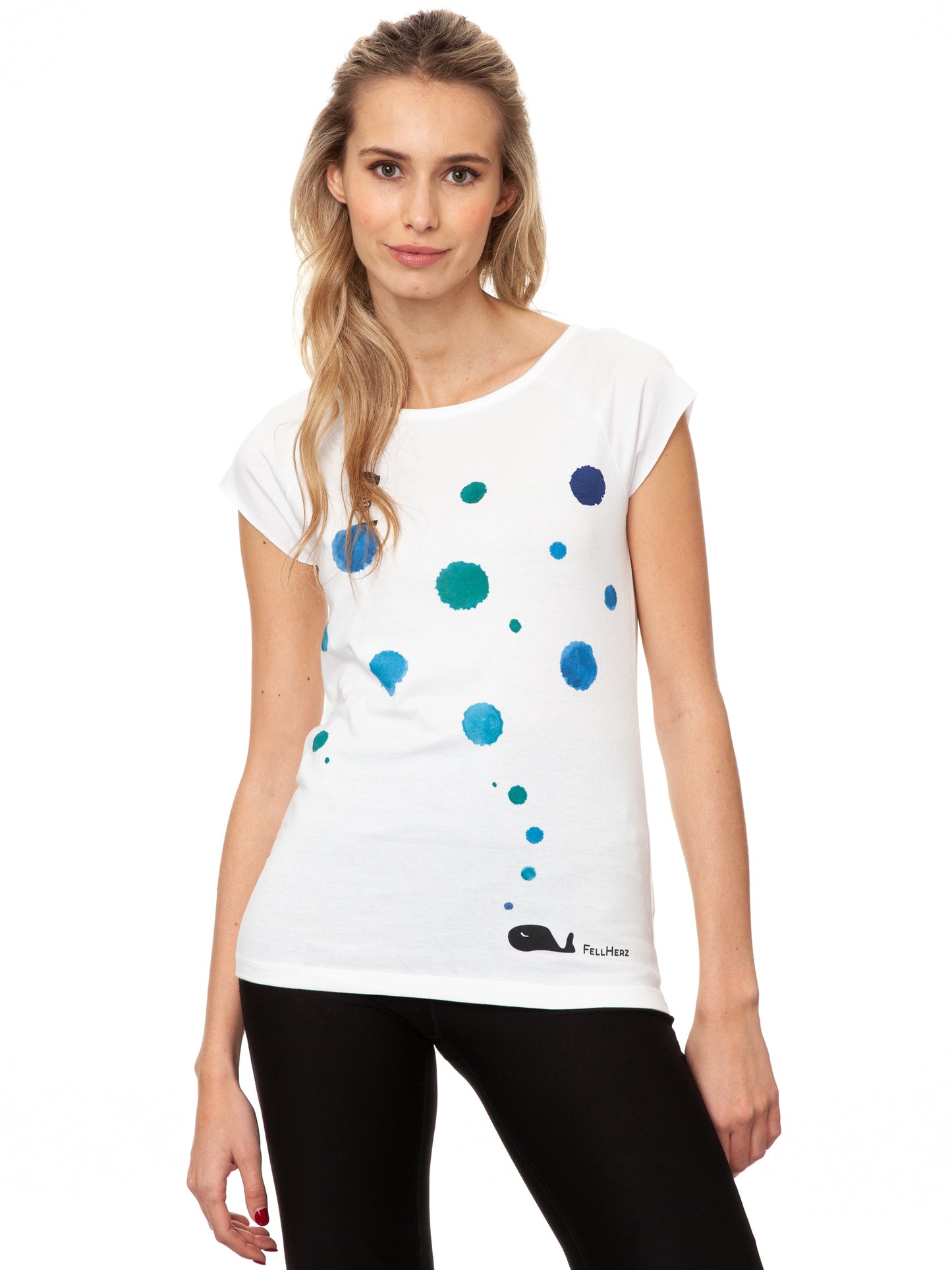 Whale Song Cap Sleeve white