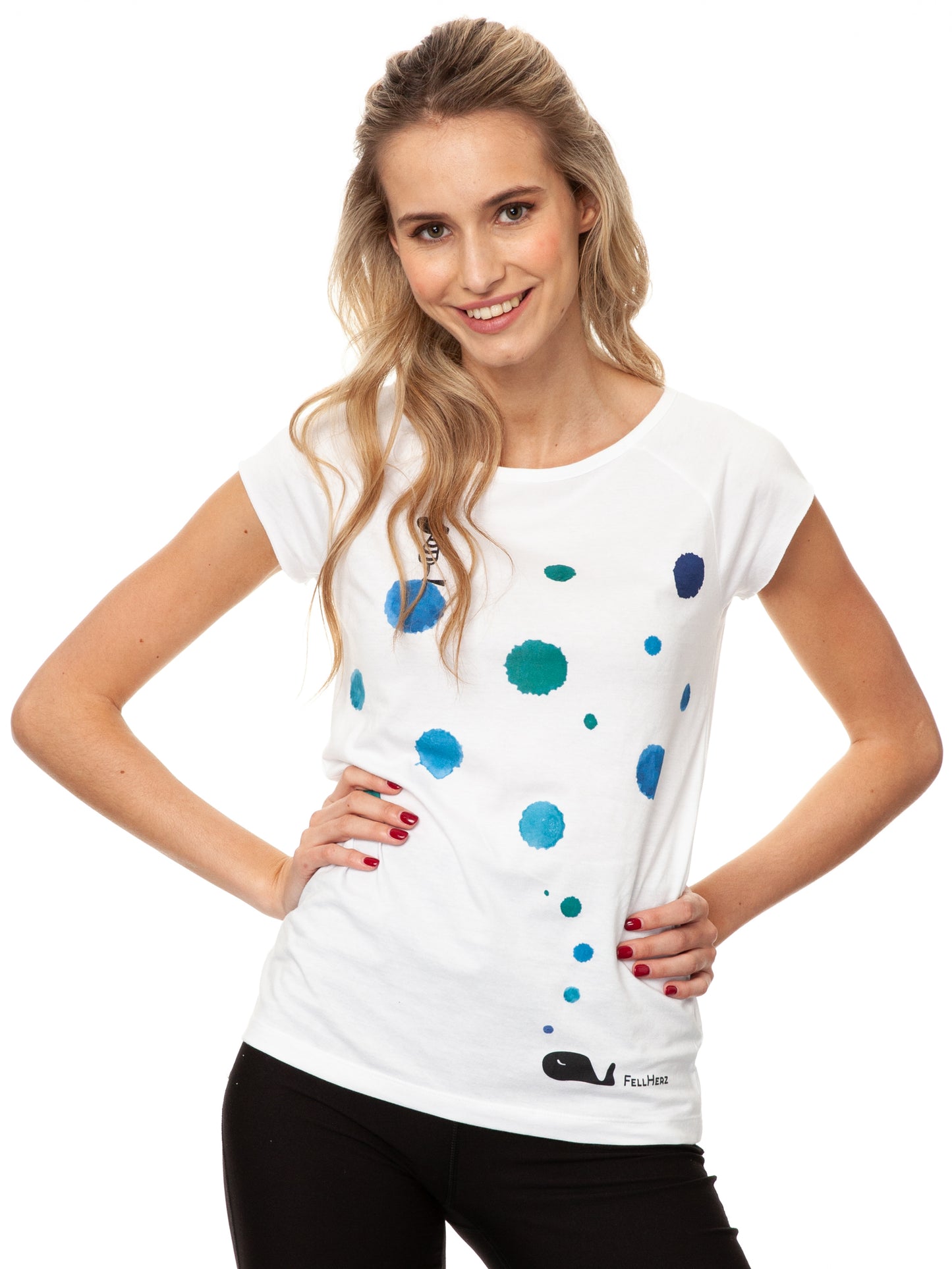 Whale Song Cap Sleeve white
