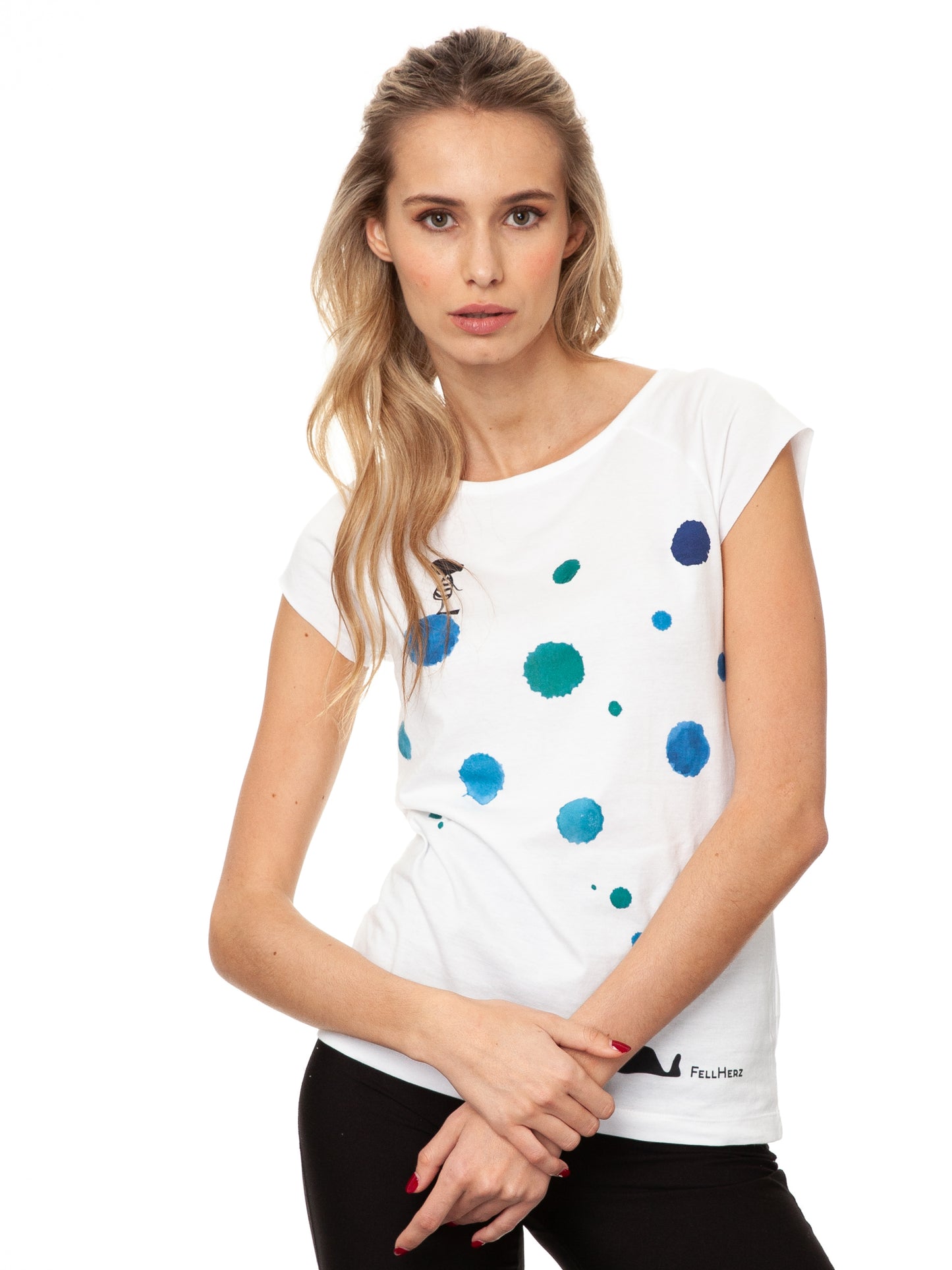 Whale Song Cap Sleeve white