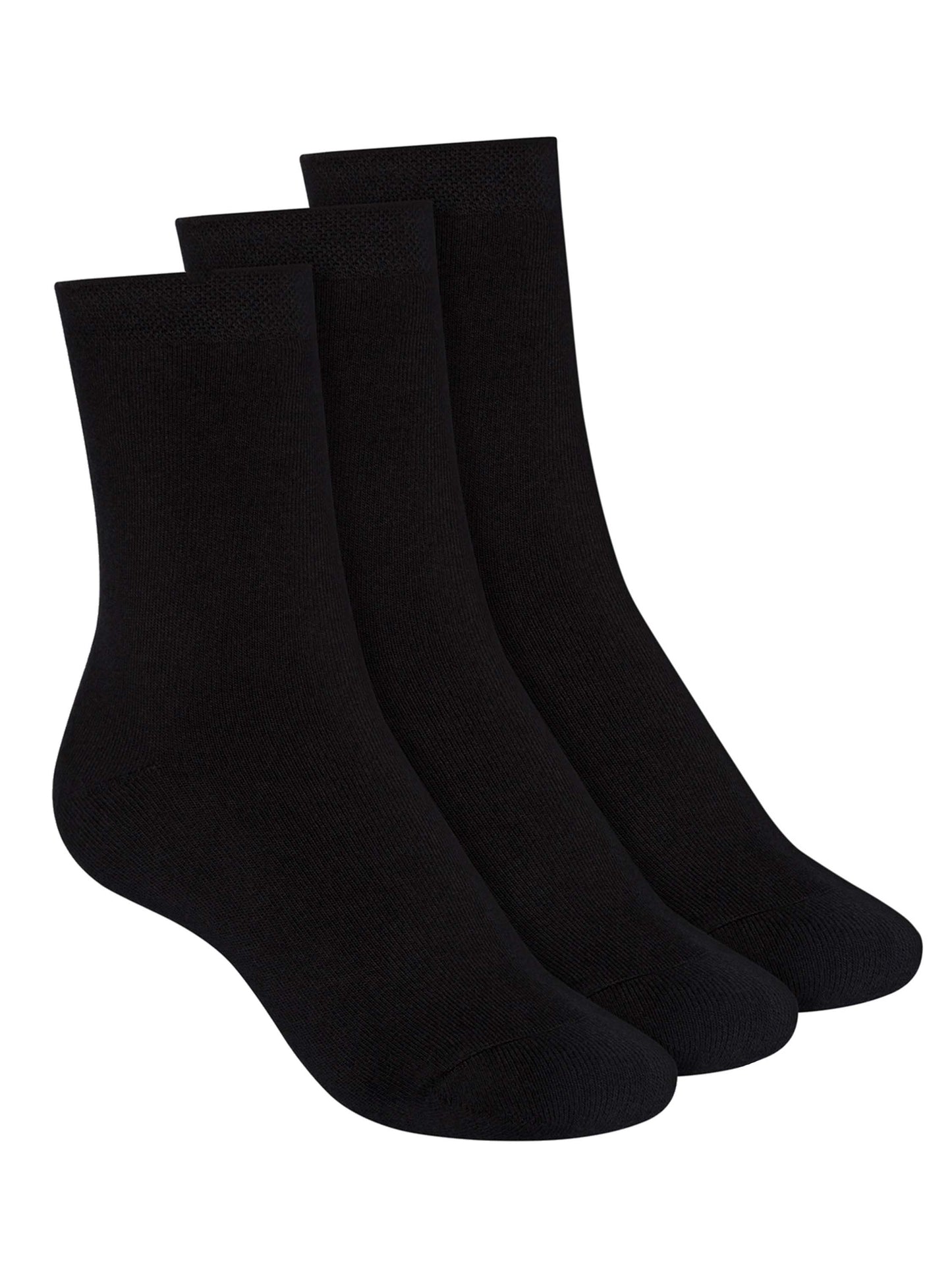 3er Pack Socken mit Bio-Baumwolle schwarz