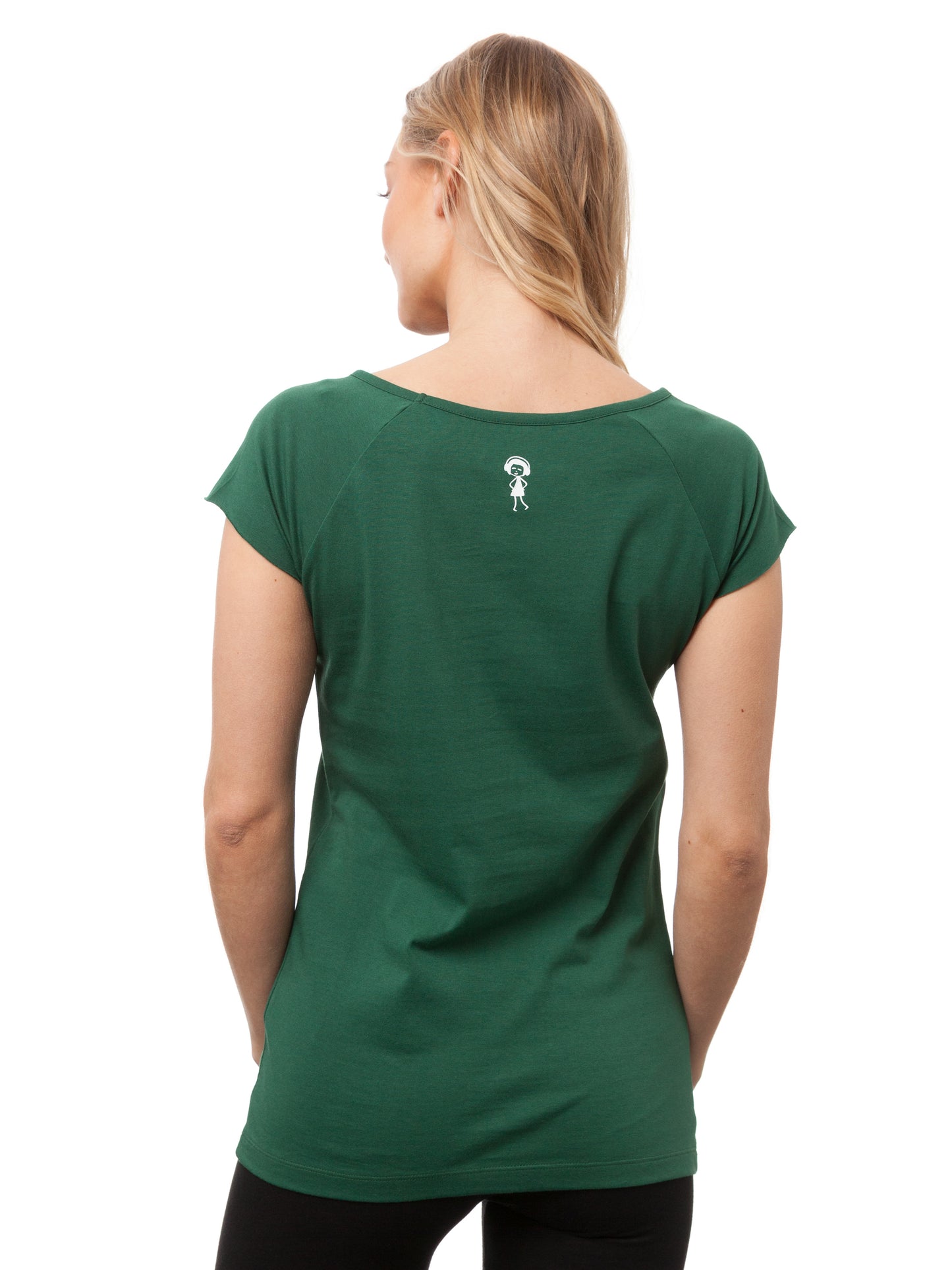 Blumenbuch Cap Sleeve scarab green