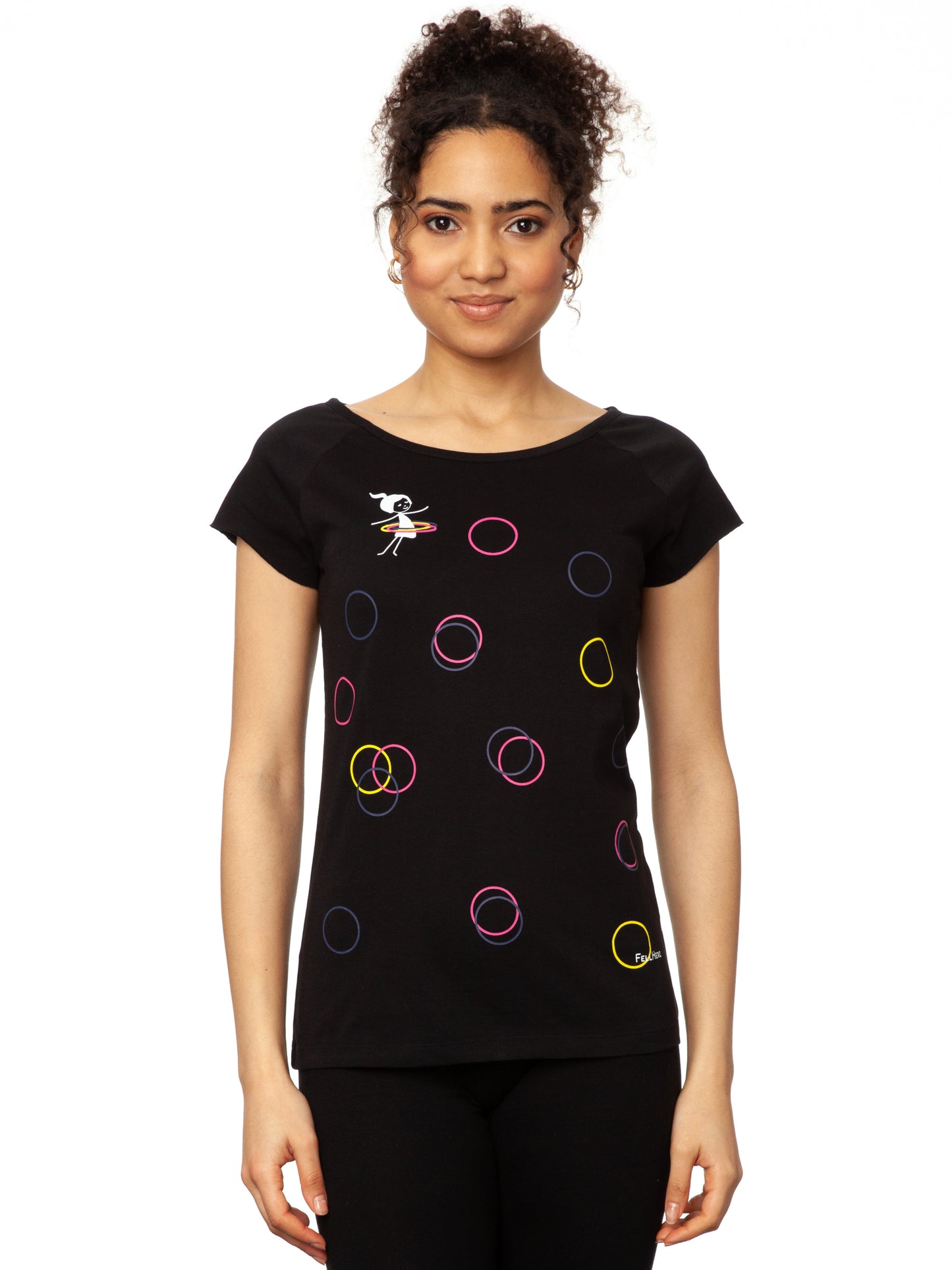Sporty Girl Cap Sleeve black