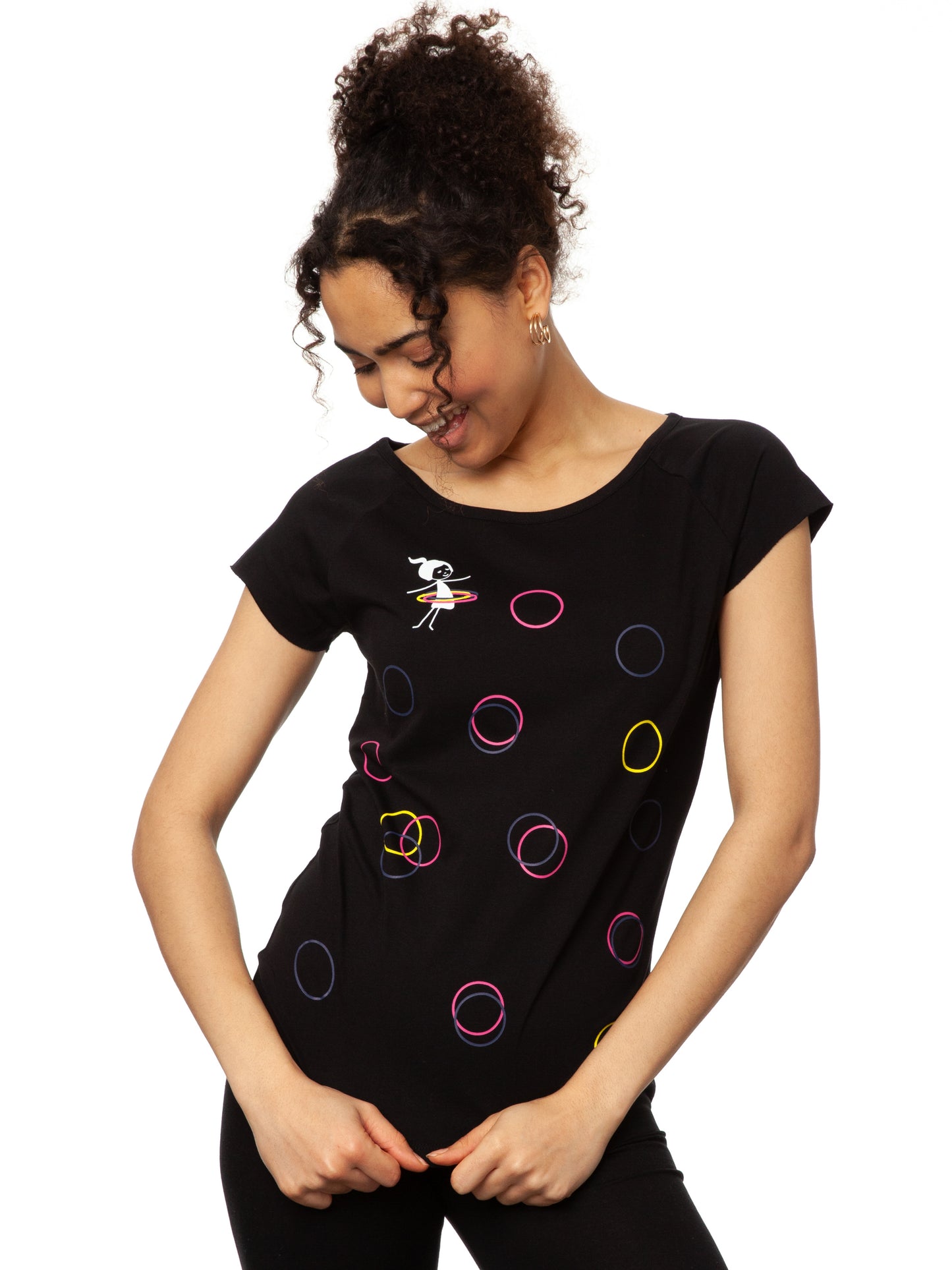 Sporty Girl Cap Sleeve black