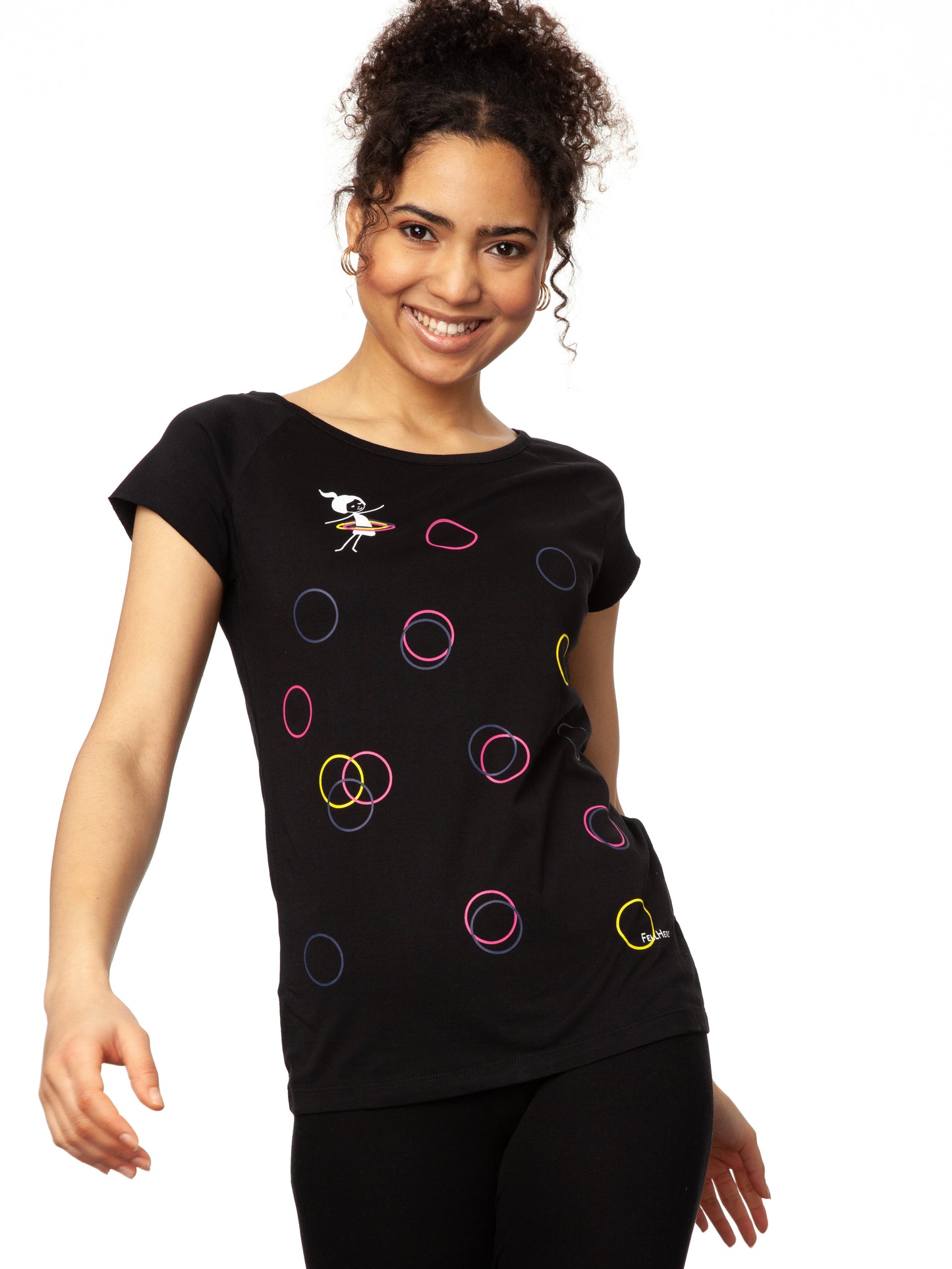 Sporty Girl Cap Sleeve black
