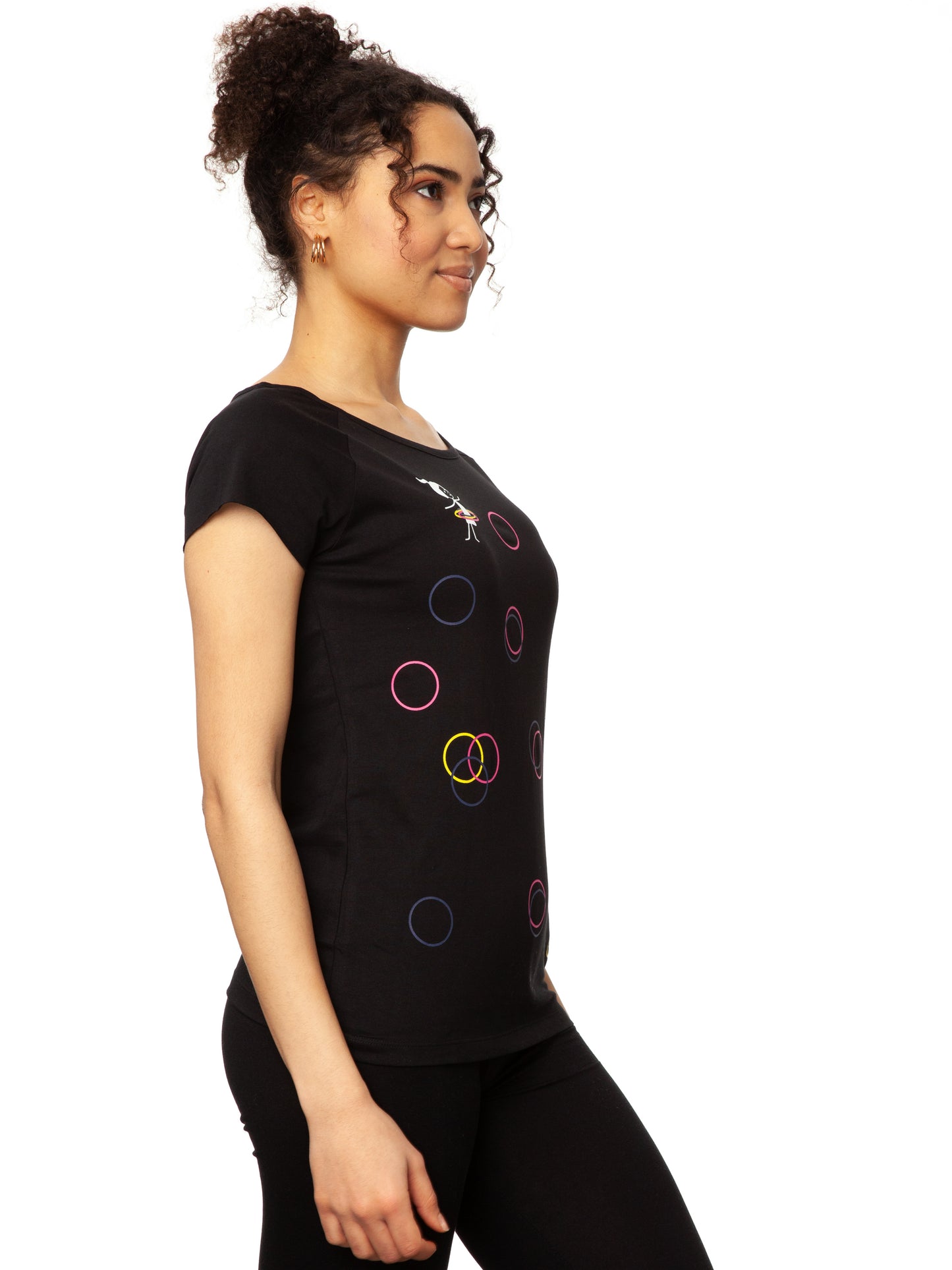 Sporty Girl Cap Sleeve black