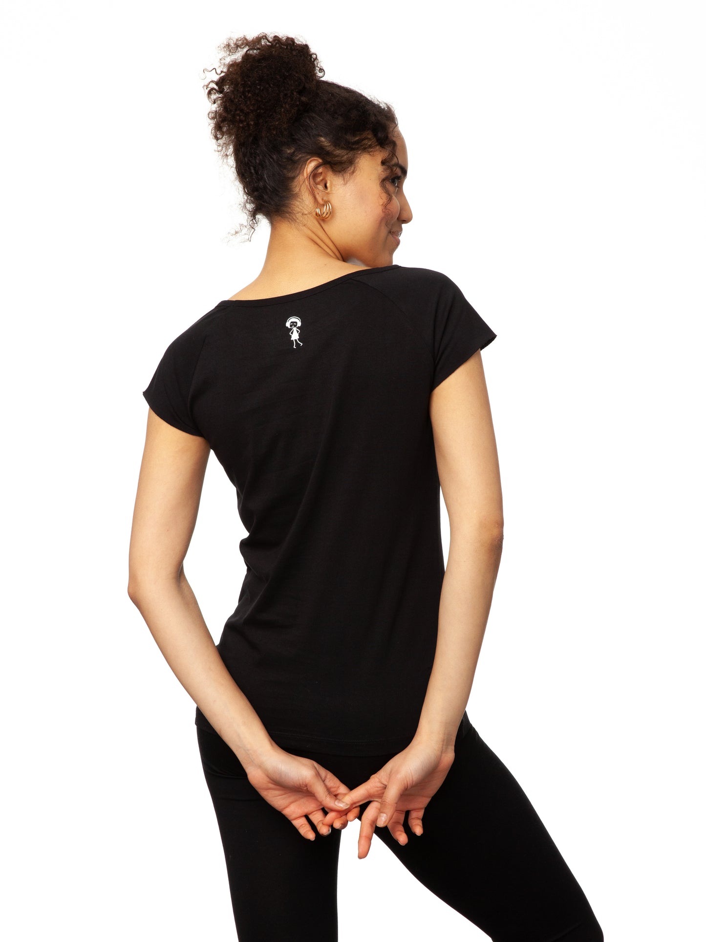 Sporty Girl Cap Sleeve black
