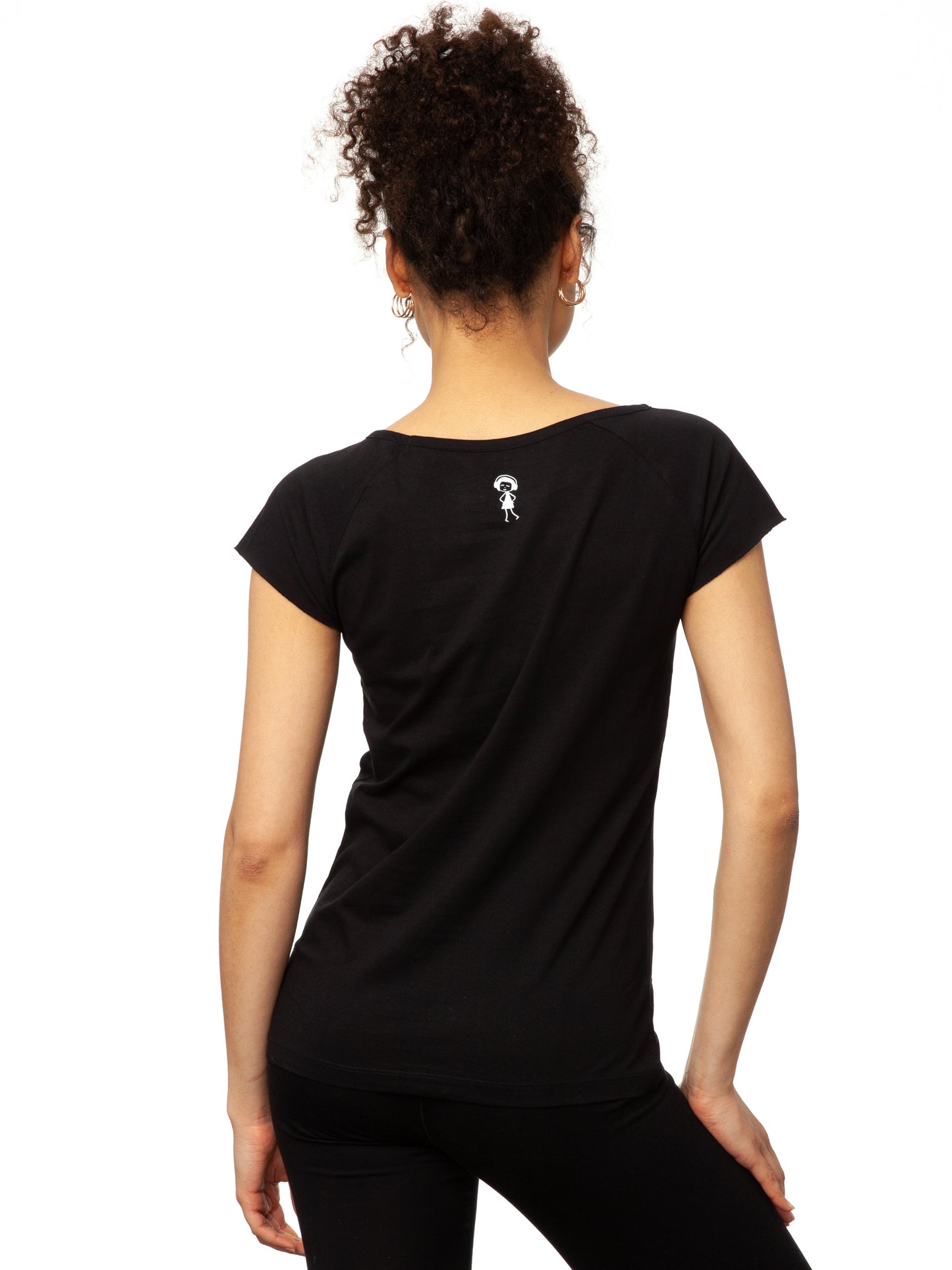 Sporty Girl Cap Sleeve black