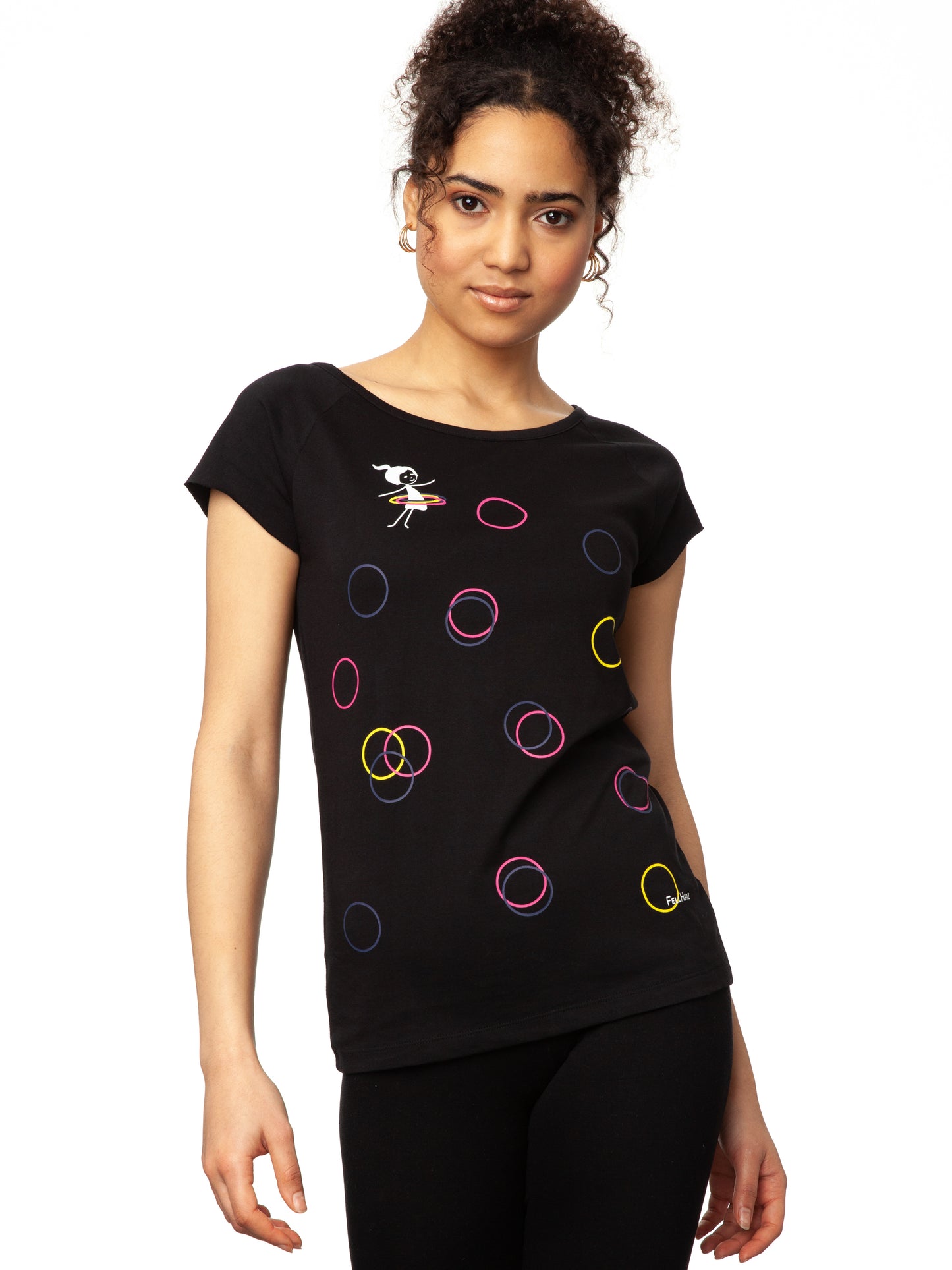 Sporty Girl Cap Sleeve black