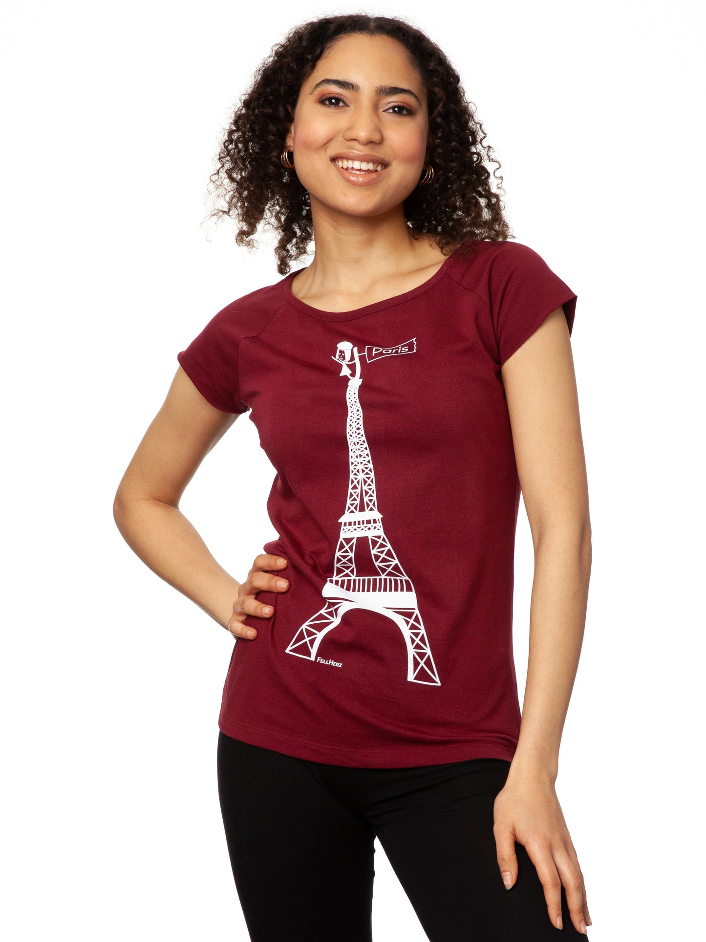 Paris mon chérie Cap Sleeve ruby