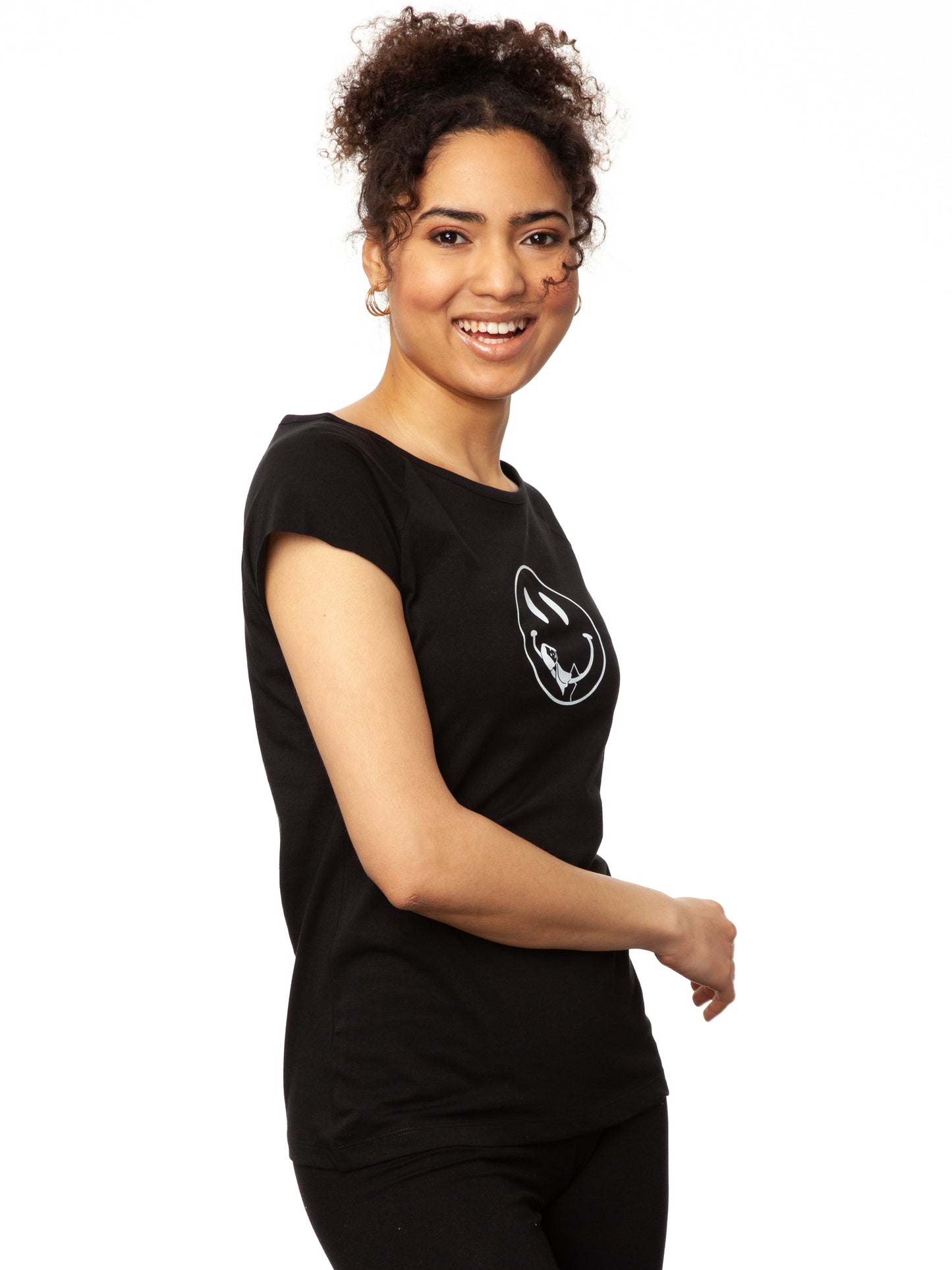 Smiley Cap Sleeve black