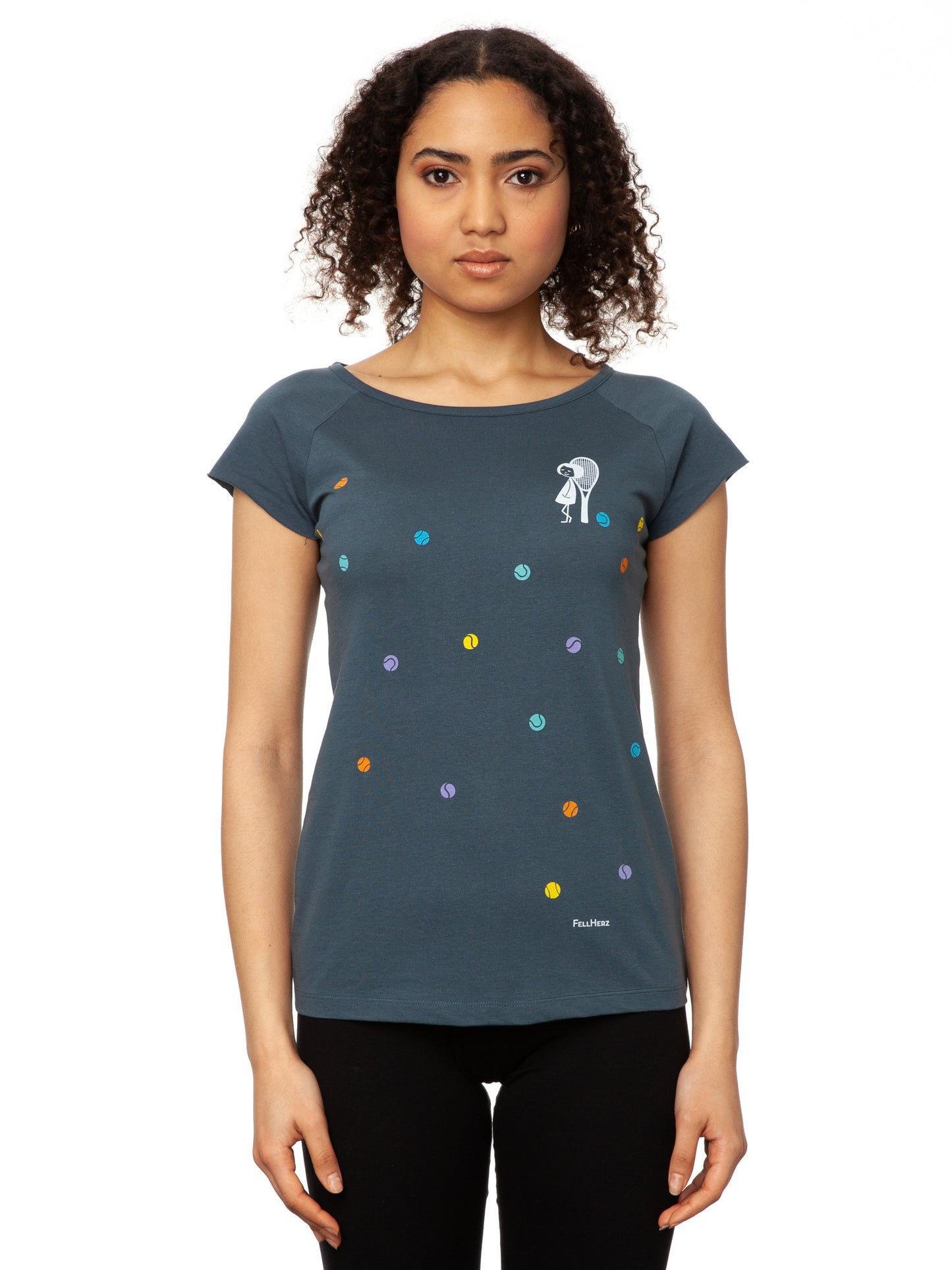 Tennis Girl Cap Sleeve thundercloud