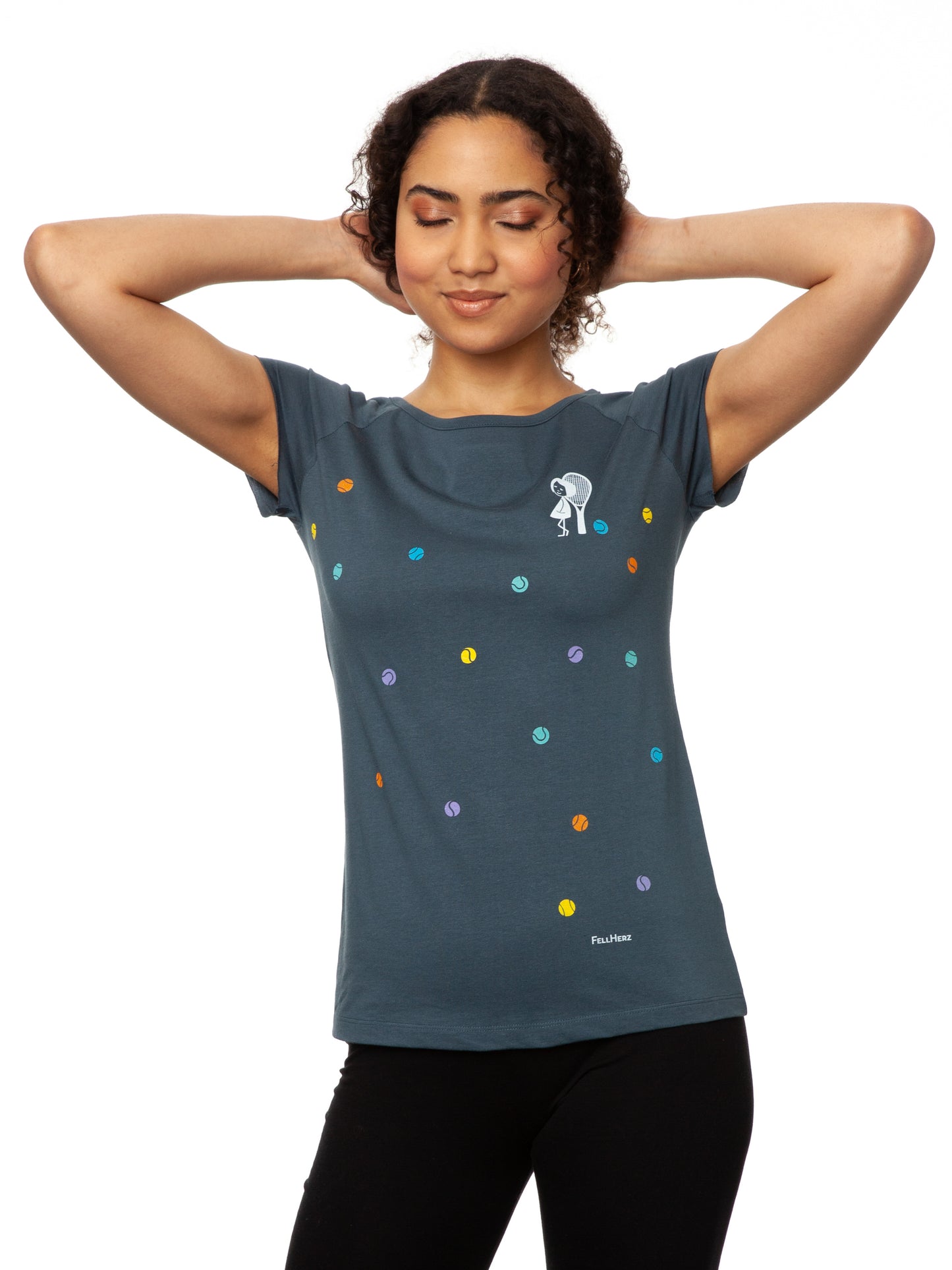 Tennis Girl Cap Sleeve thundercloud