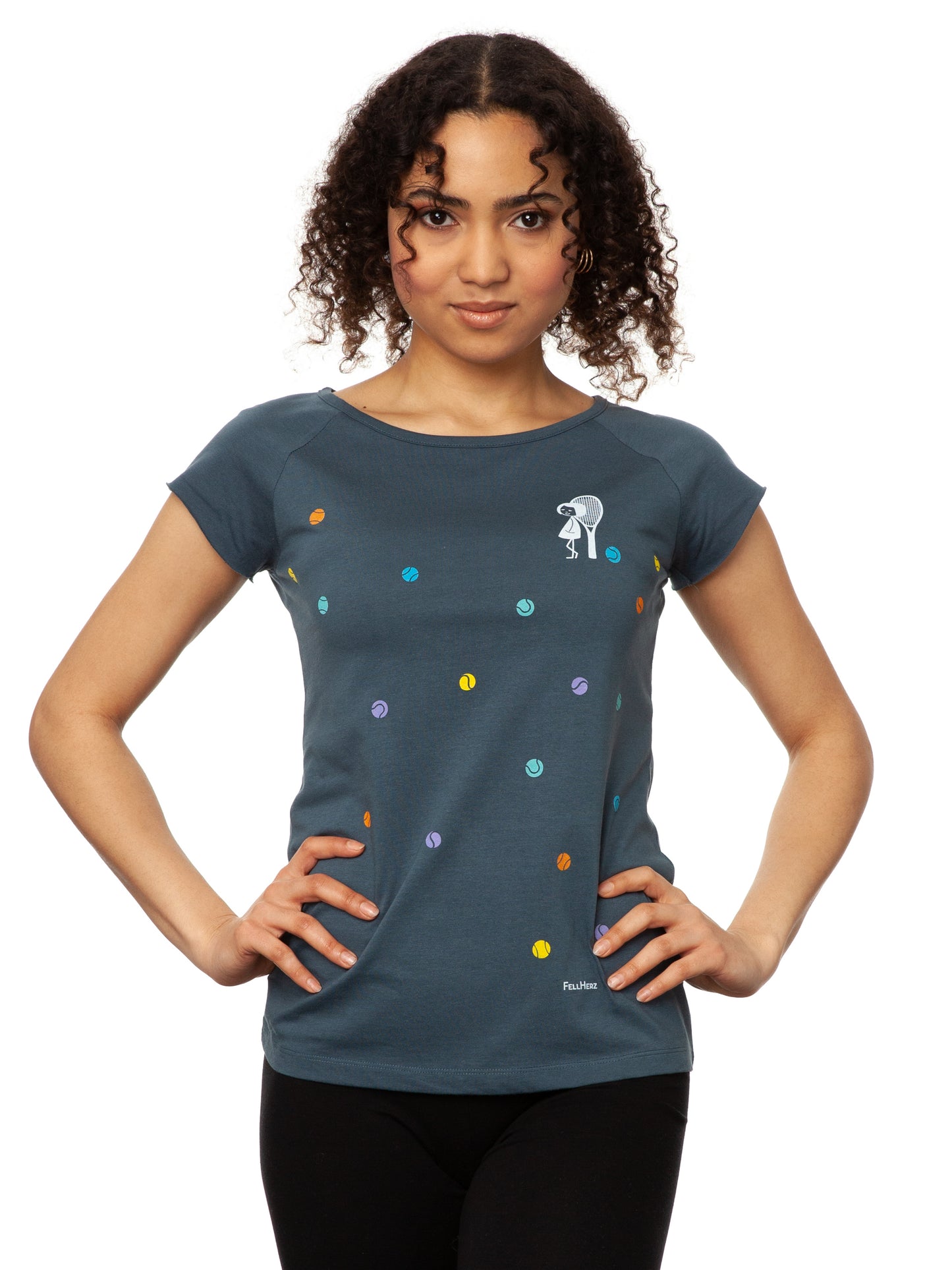 Tennis Girl Cap Sleeve thundercloud