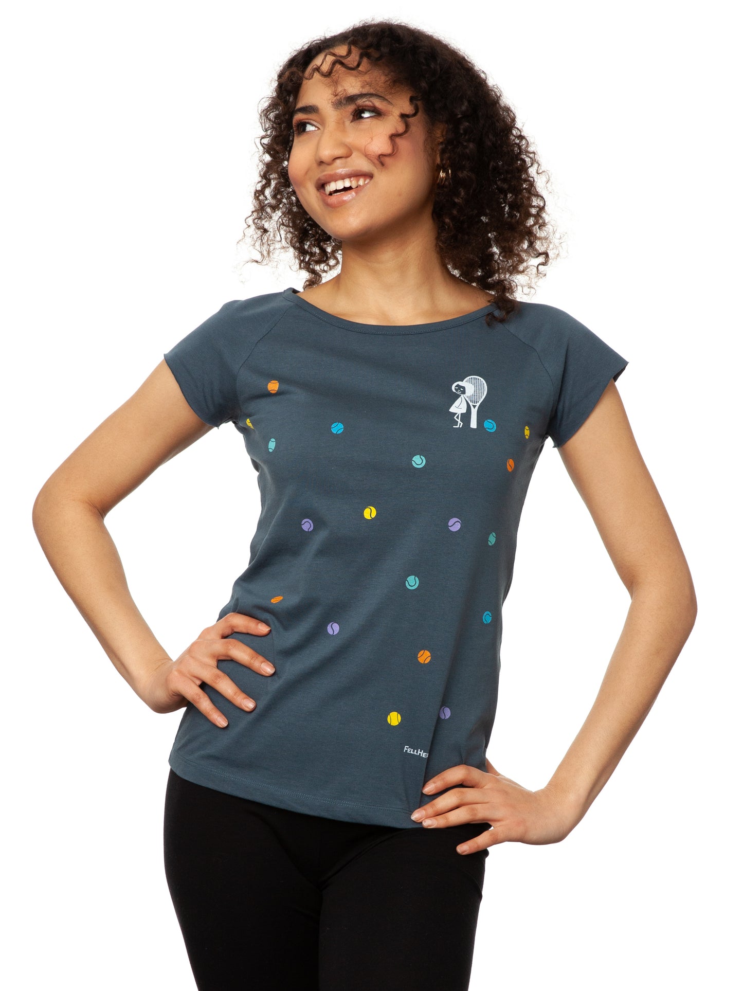 Tennis Girl Cap Sleeve thundercloud