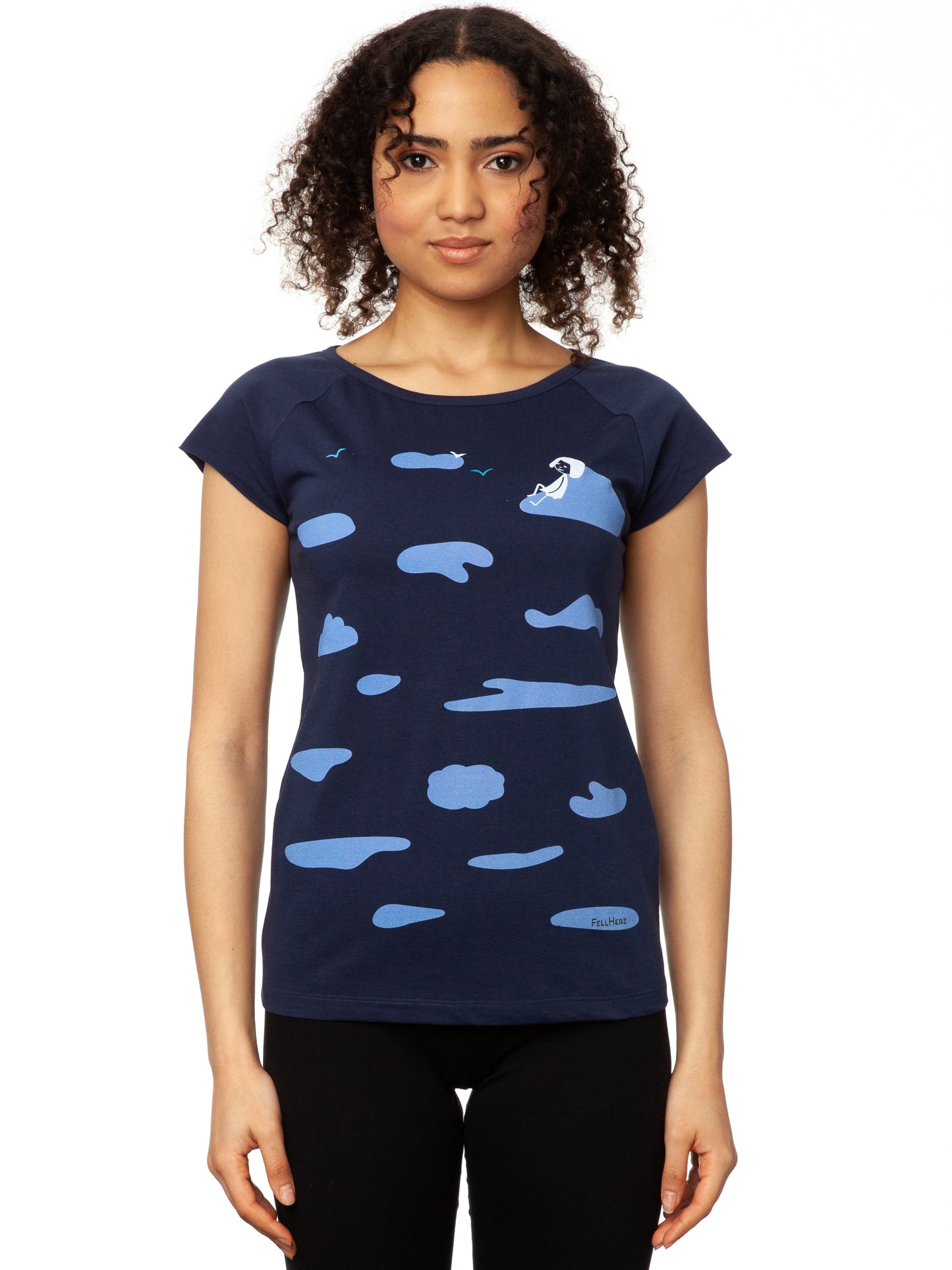 Cloud Girl Cap Sleeve midnight