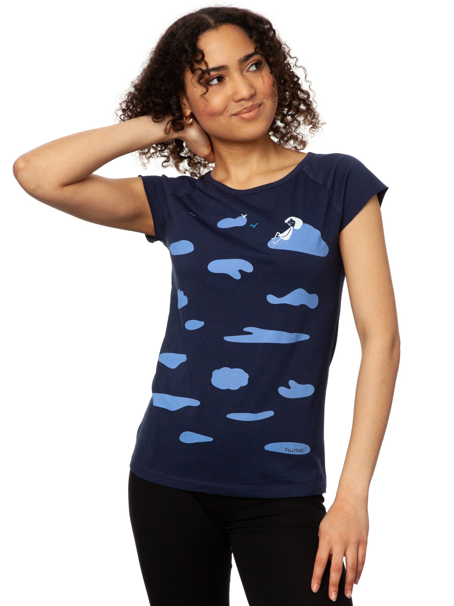 Cloud Girl Cap Sleeve midnight