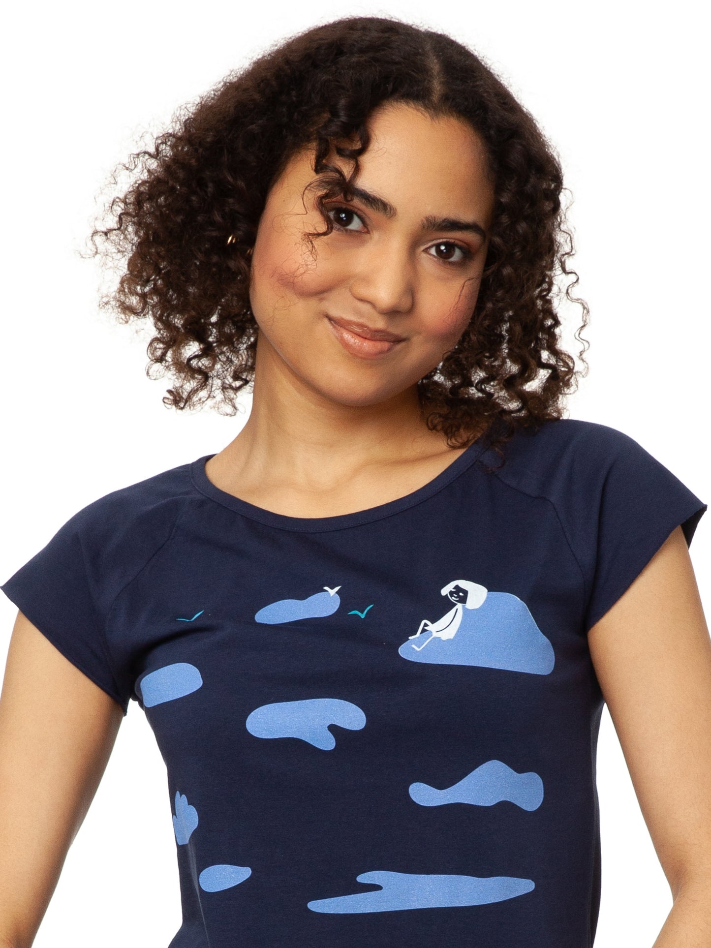 Cloud Girl Cap Sleeve midnight