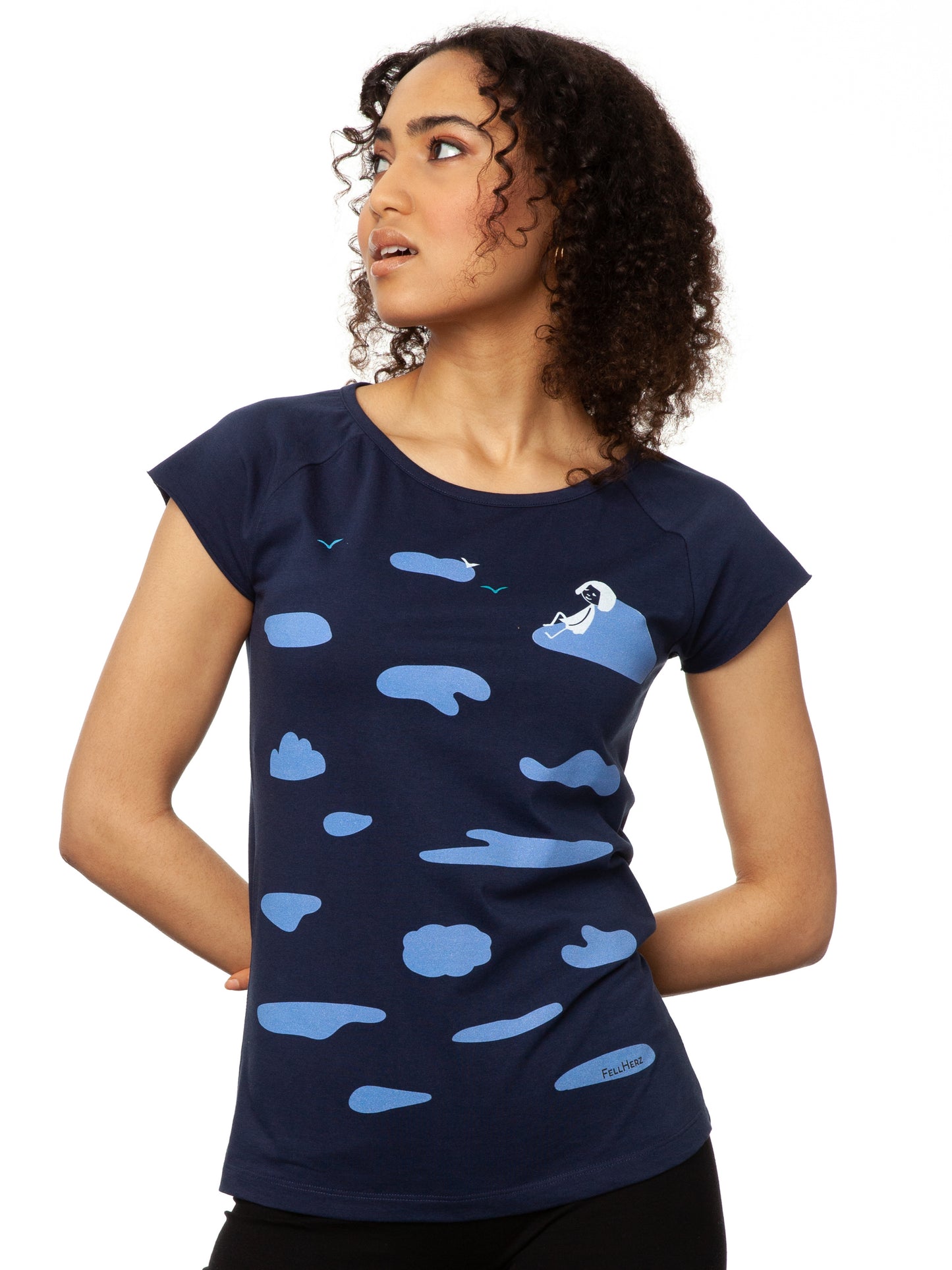 Cloud Girl Cap Sleeve midnight