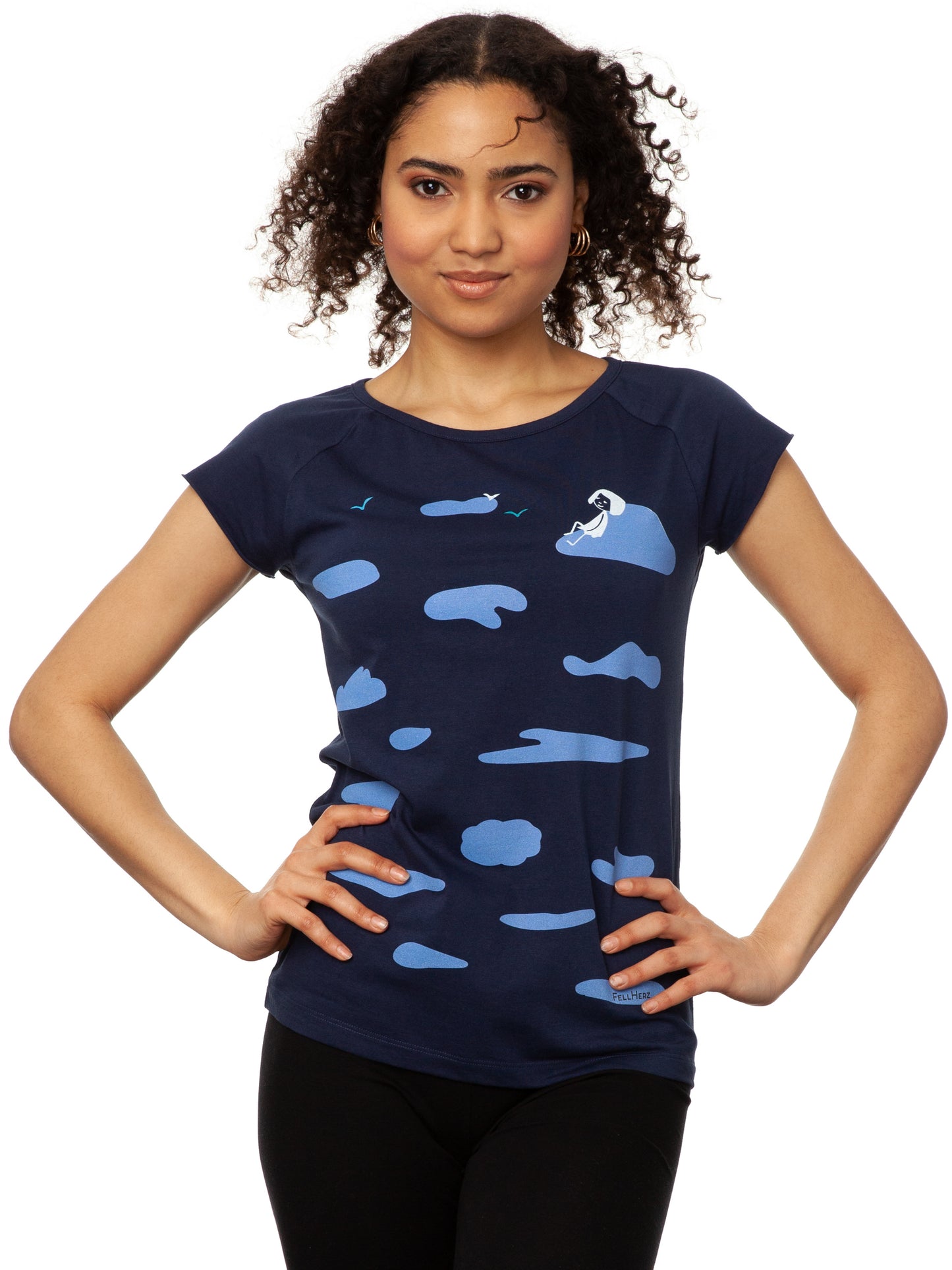 Cloud Girl Cap Sleeve midnight