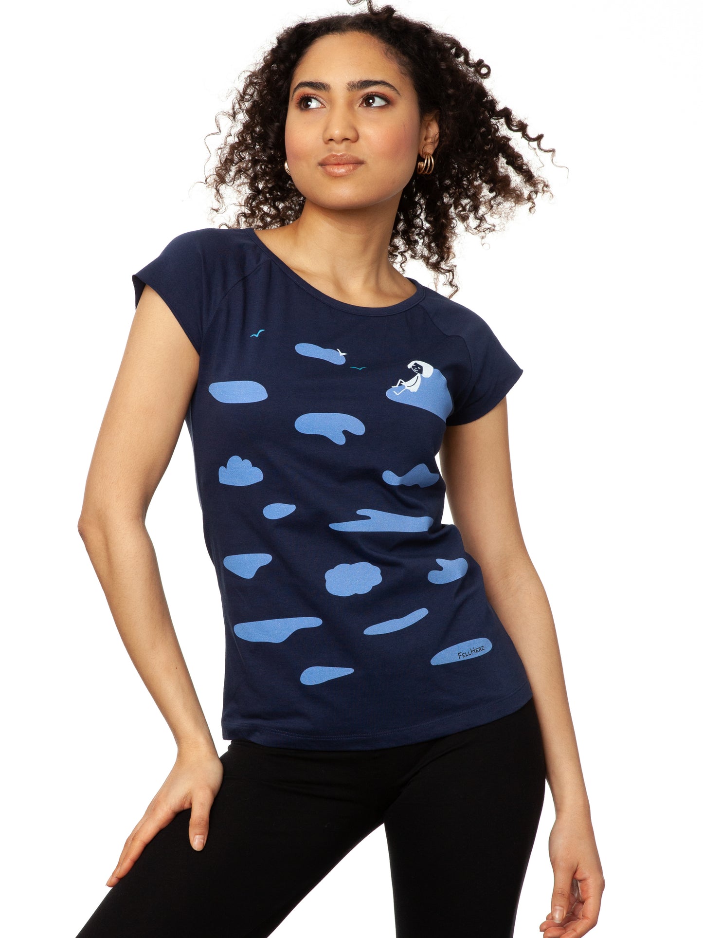Cloud Girl Cap Sleeve midnight
