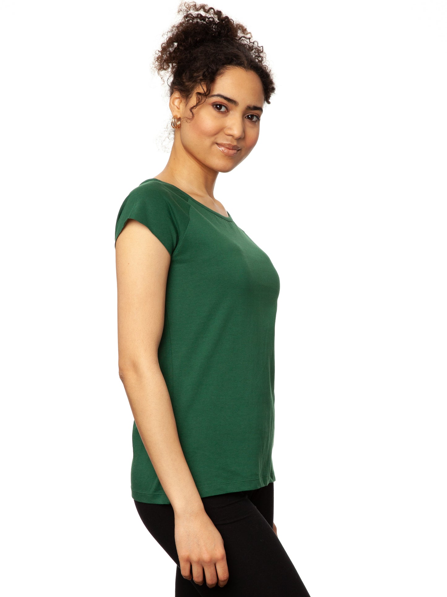 Cap Sleeve scarab green