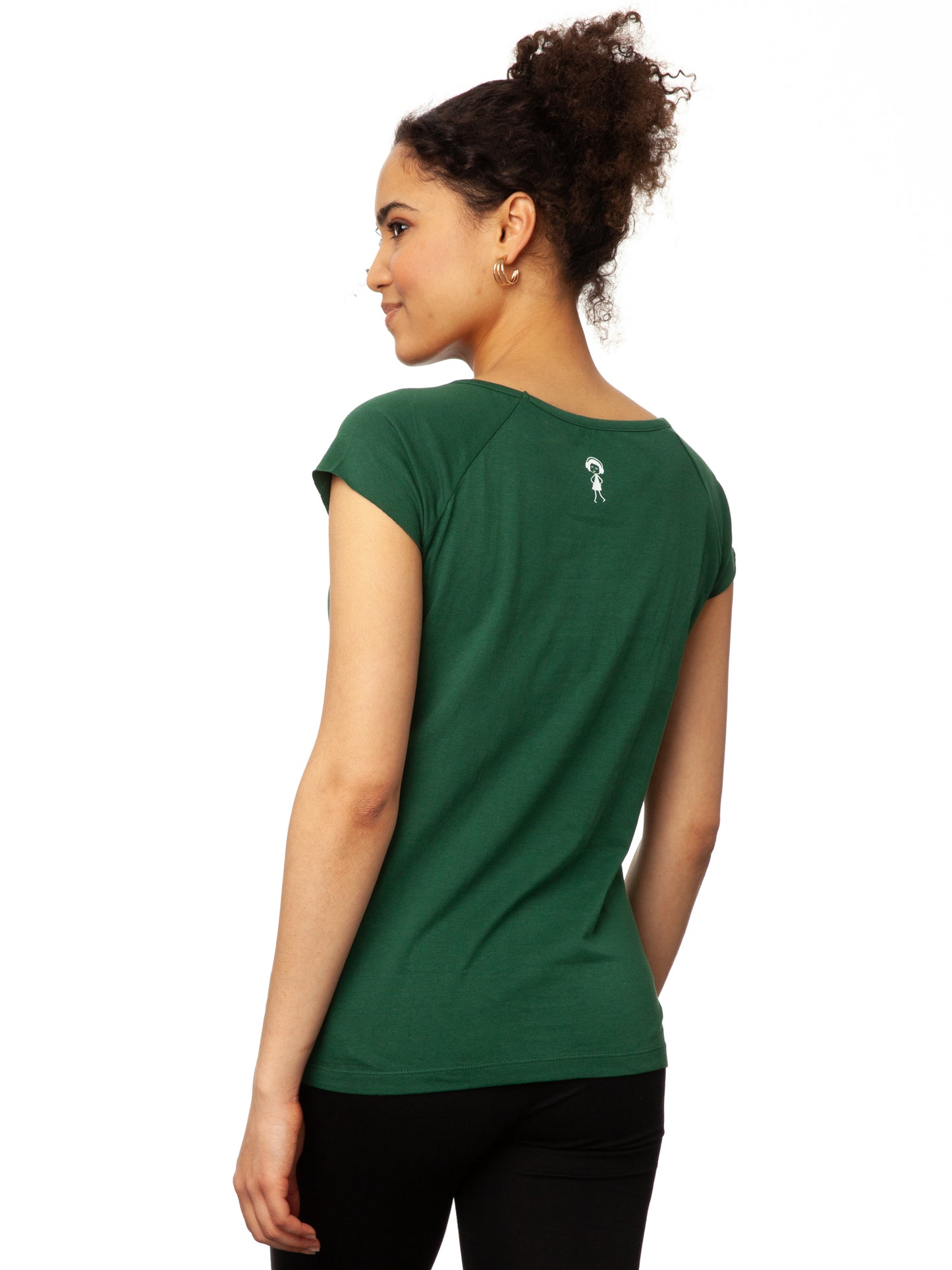 Cap Sleeve scarab green