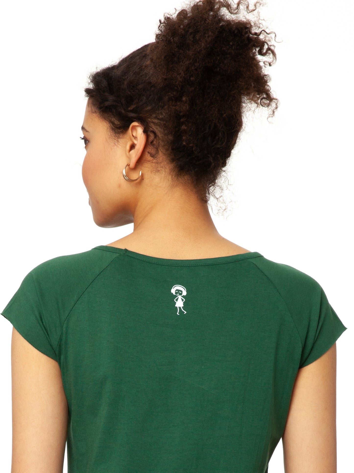 Cap Sleeve scarab green