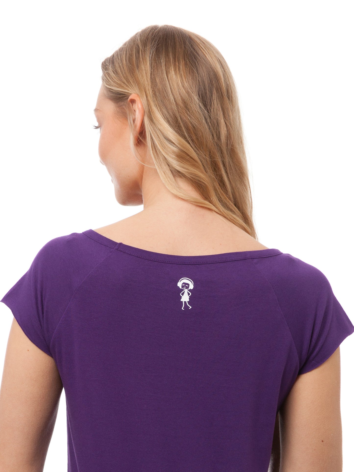 Books Girl Cap Sleeve aubergine S