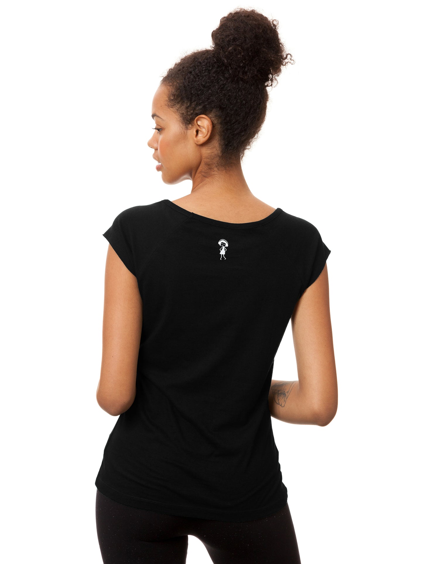 Moon Girl Cap Sleeve black