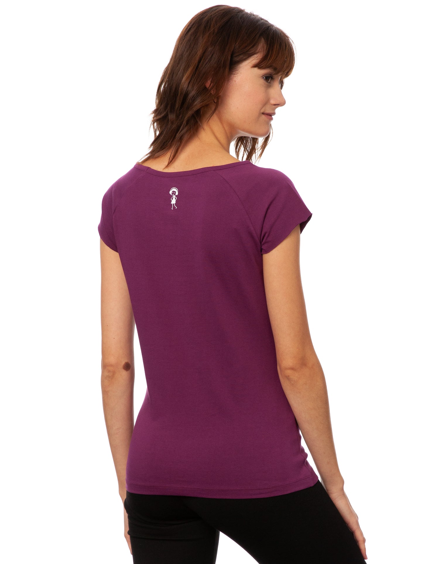 Schaukelmädchen Cap Sleeve berry